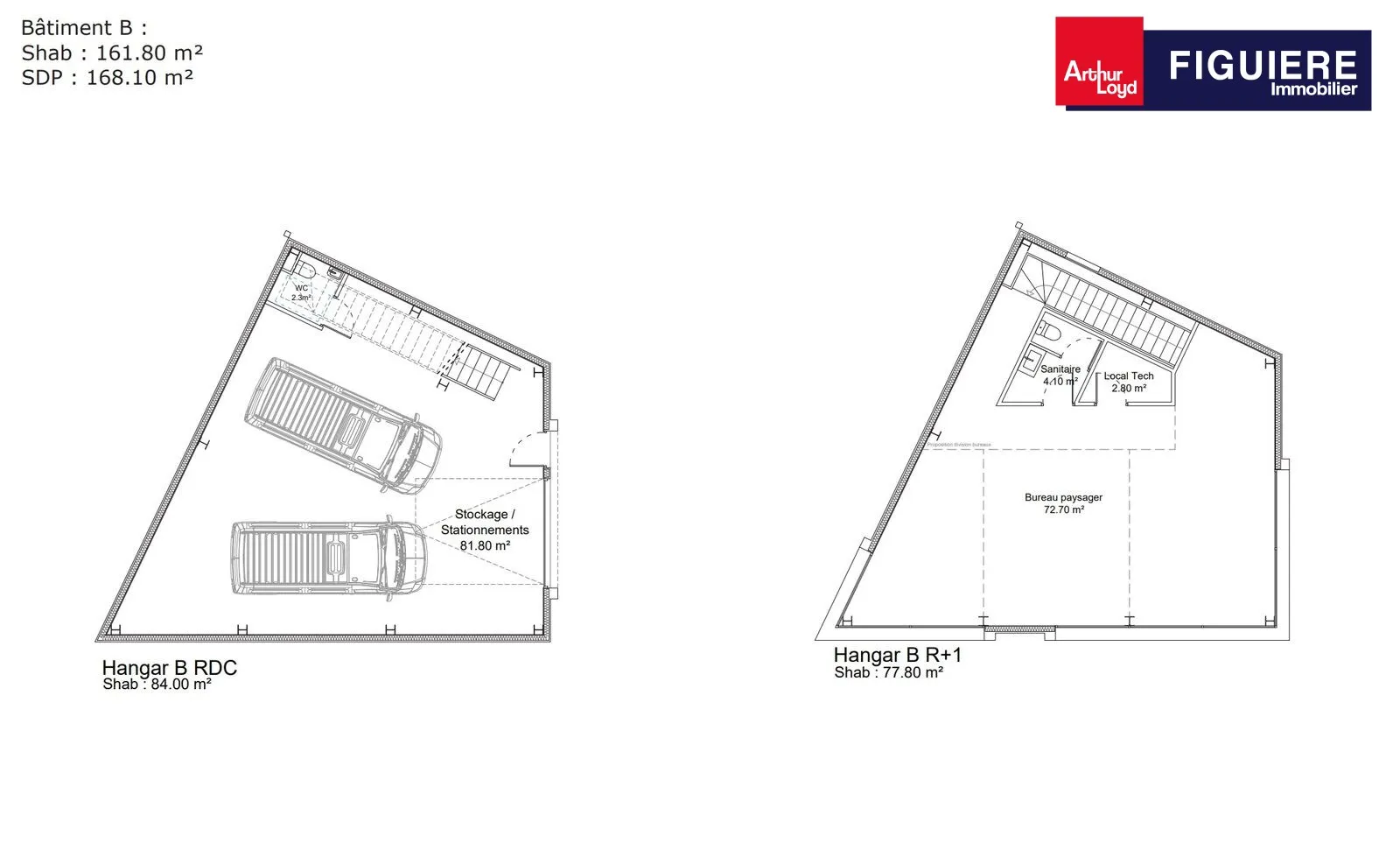 Location Local mixte neuf de 162 m² sur départementale 538 LAMANON