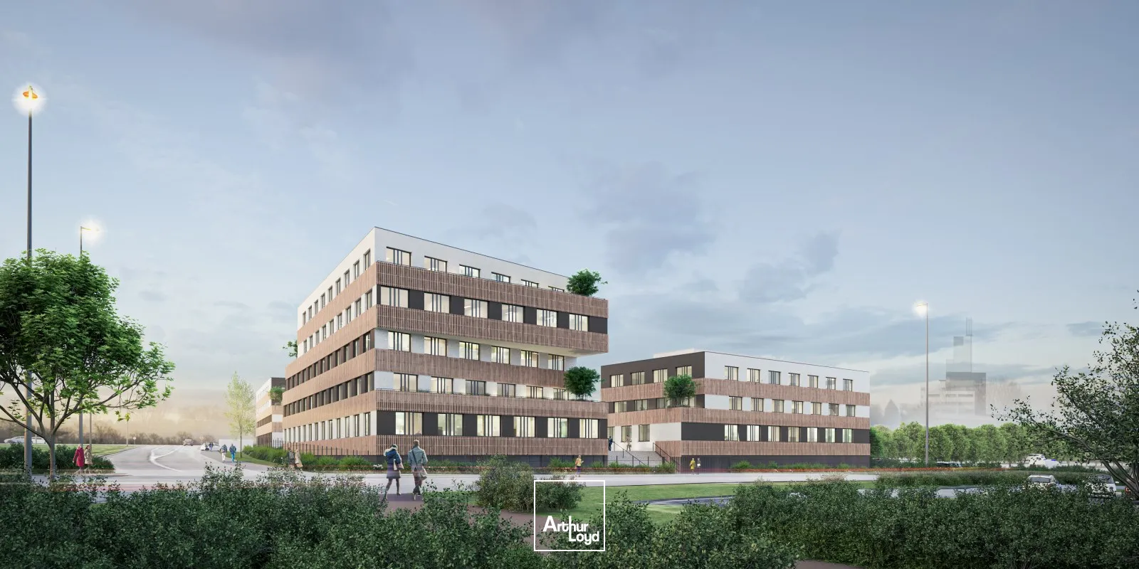 Bureaux neufs à vendre ou à louer - Parc Eurasanté Lille - Cadre d'exception & accessibilité optimale
