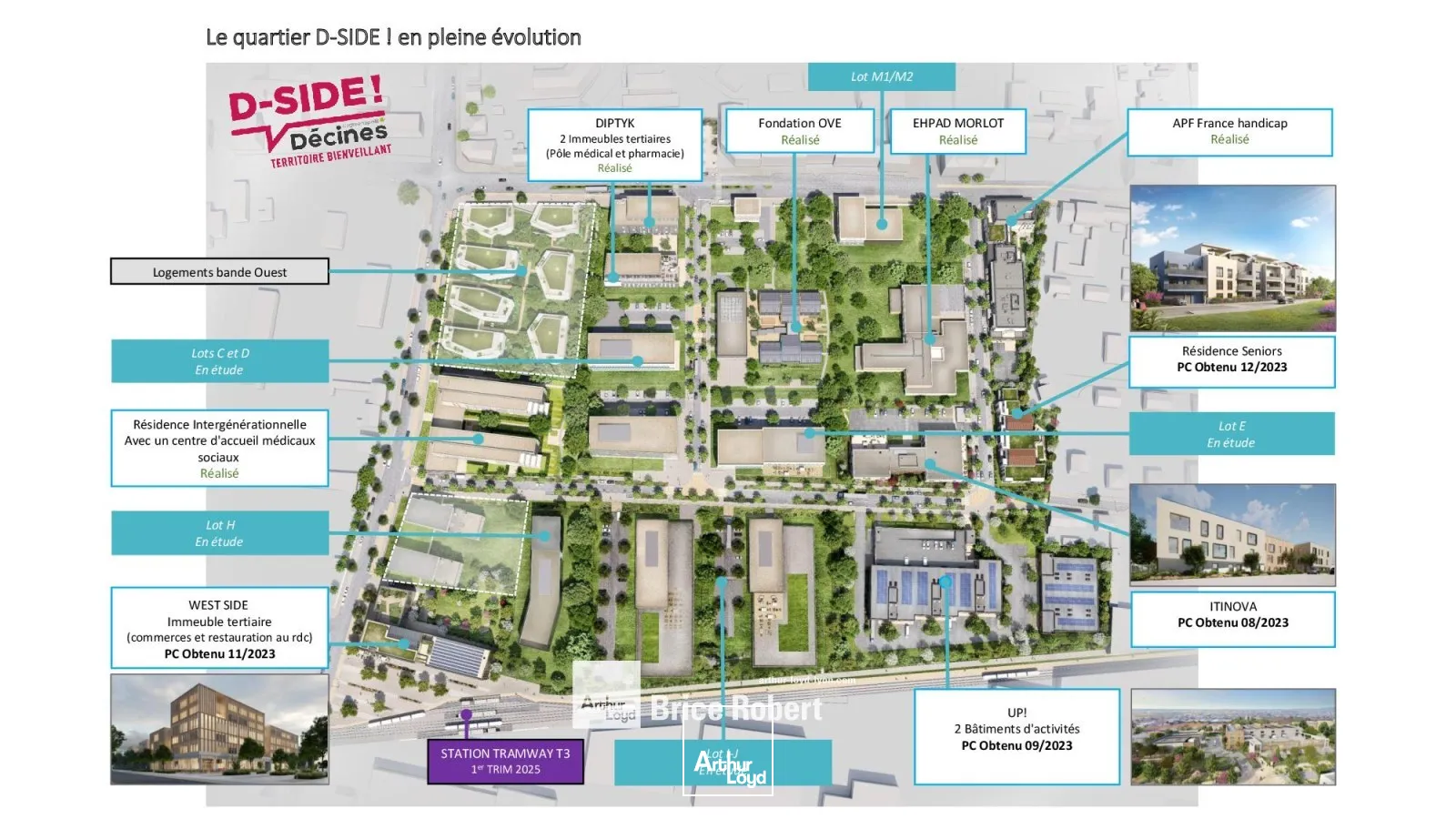 Locaux d'activités neufs à louer ou à vendre sur Décines Charpieu