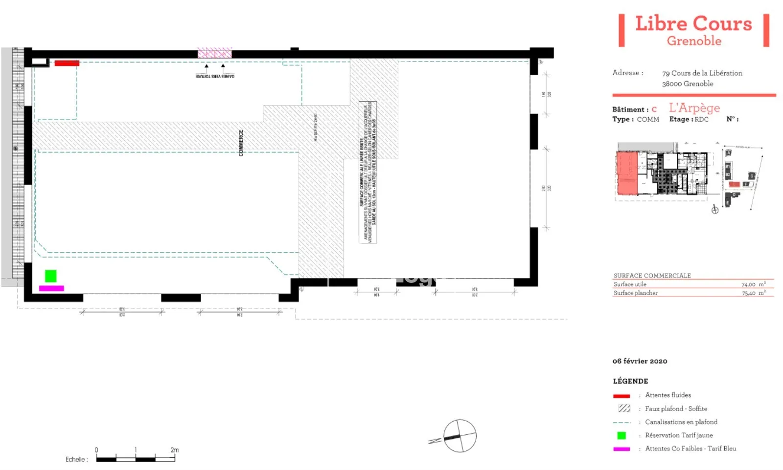 Locaux commerciaux - Location - GRENOBLE - 38100 - 76-300 - 7587450