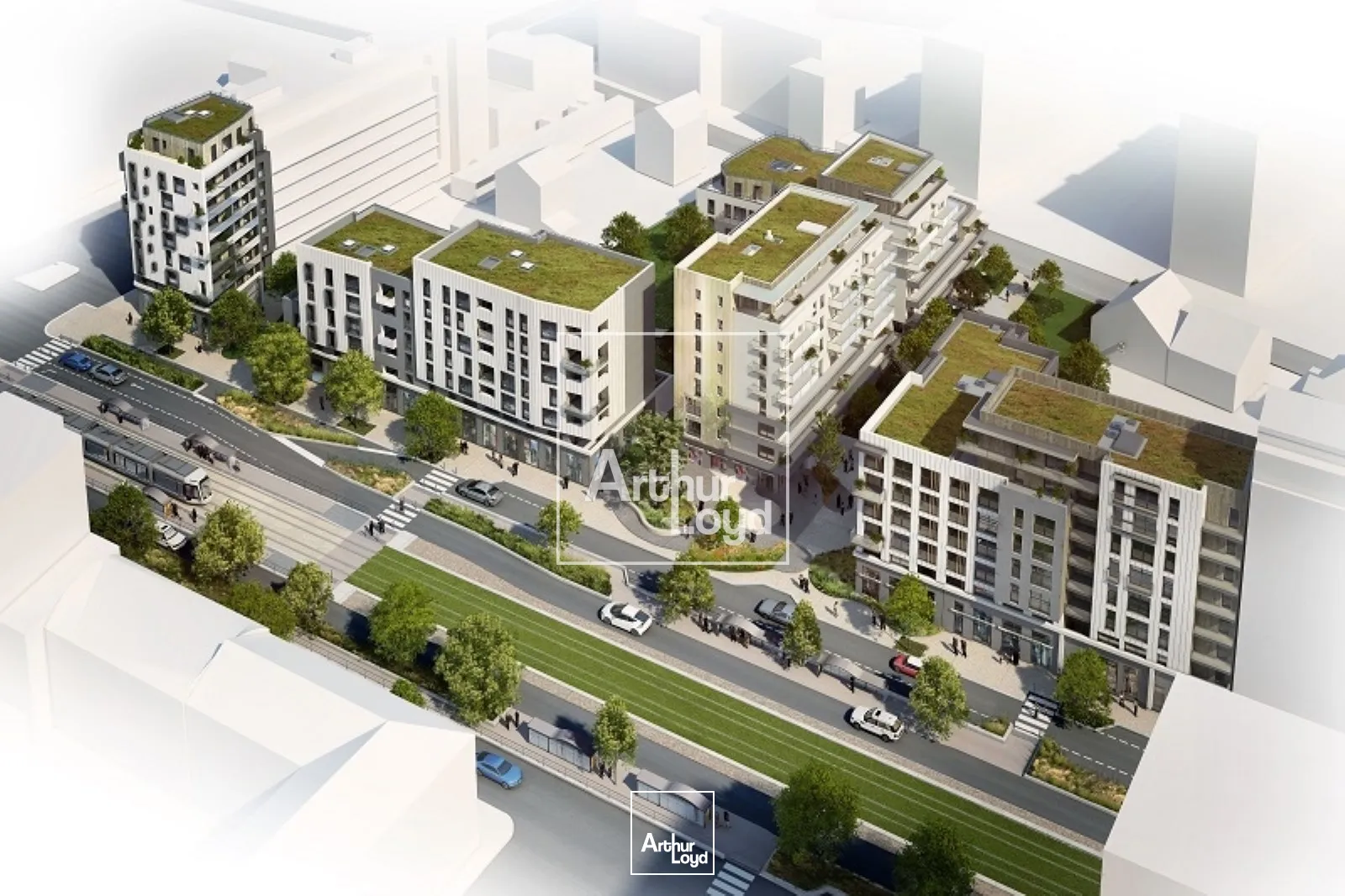 LOCAL COMMERCIAL NEUF 76 m² A LOUER GRENOBLE COURS DE LA LIBERATION 