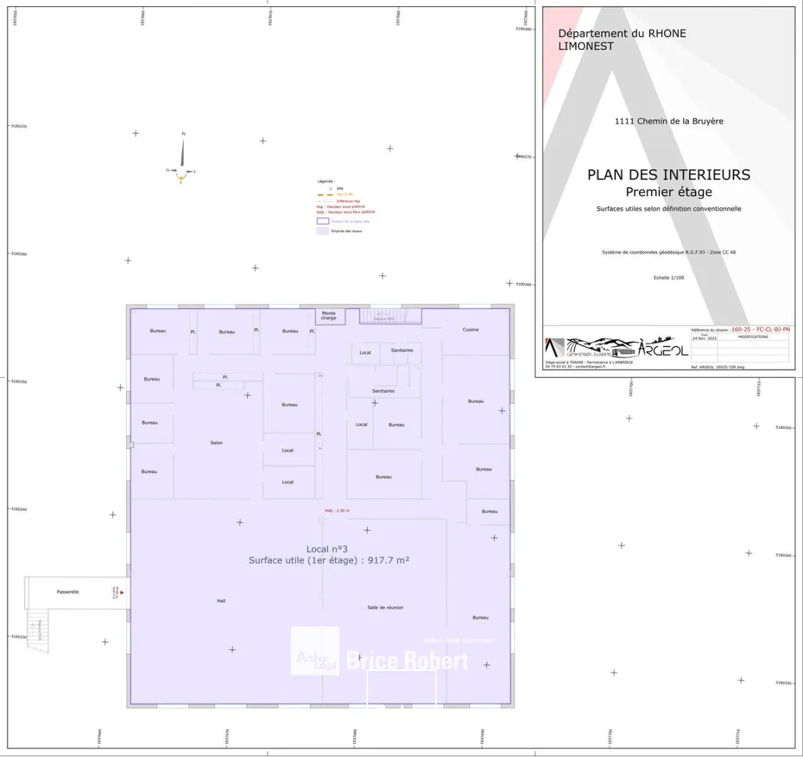 A louer - Bureaux avec entrepôt - Limonest