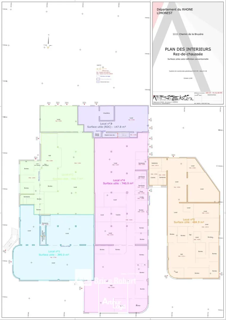 A louer - Bureaux avec entrepôt - Limonest