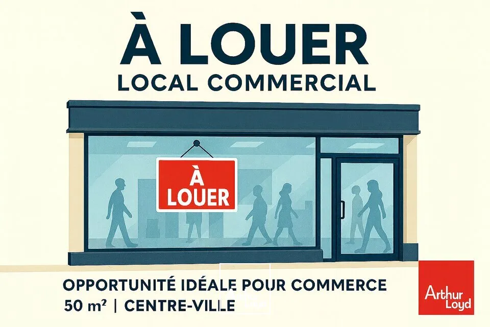 TOURS HYPERCENTRE COMMERCE A LOUER 50 M² AVEC GARAGE