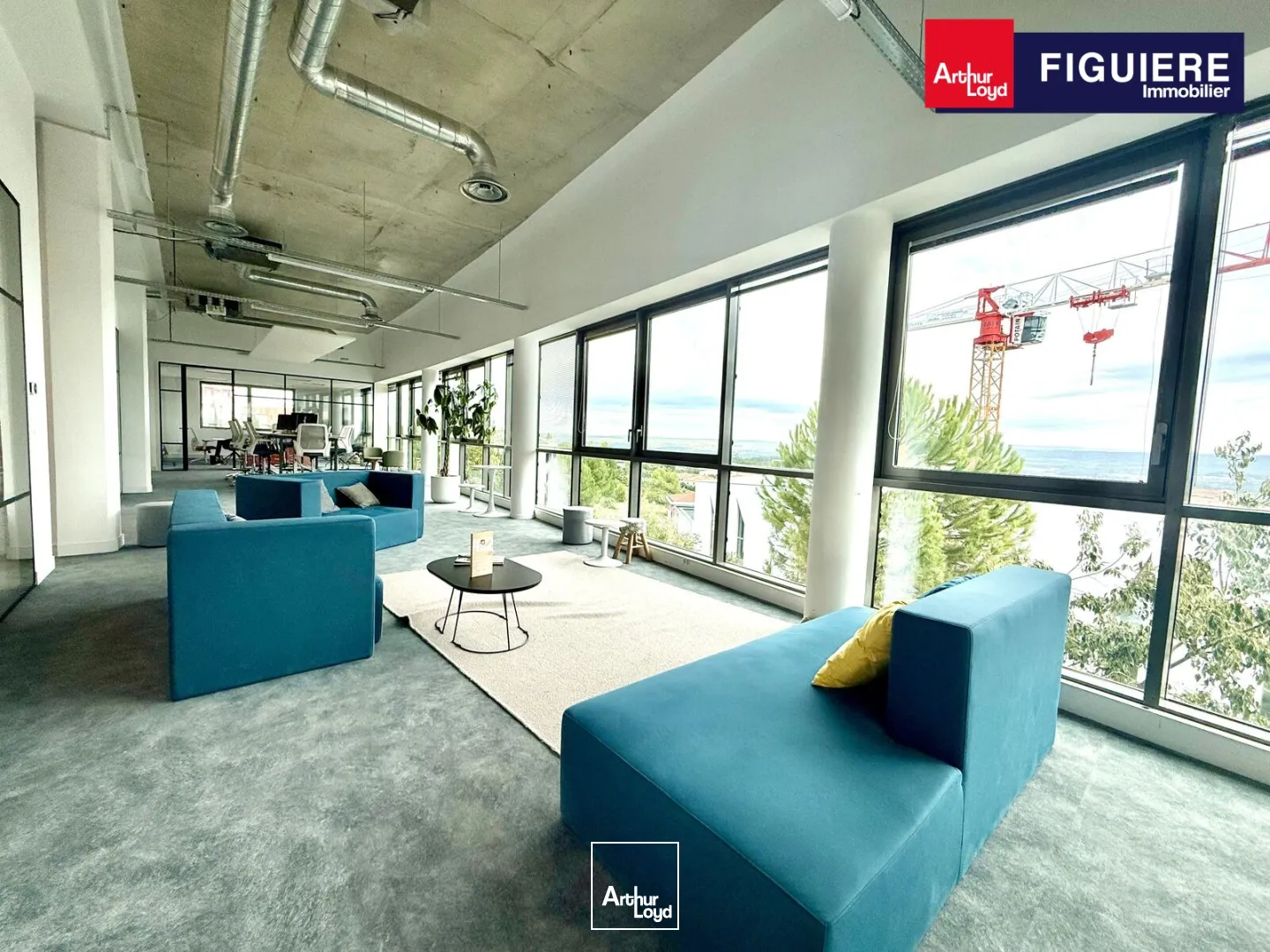 BUREAUX DE TRES BON STANDING AVEC TERRASSE A LOUER SUR LA DURANNE. VUE EXCEPTIONNELLE