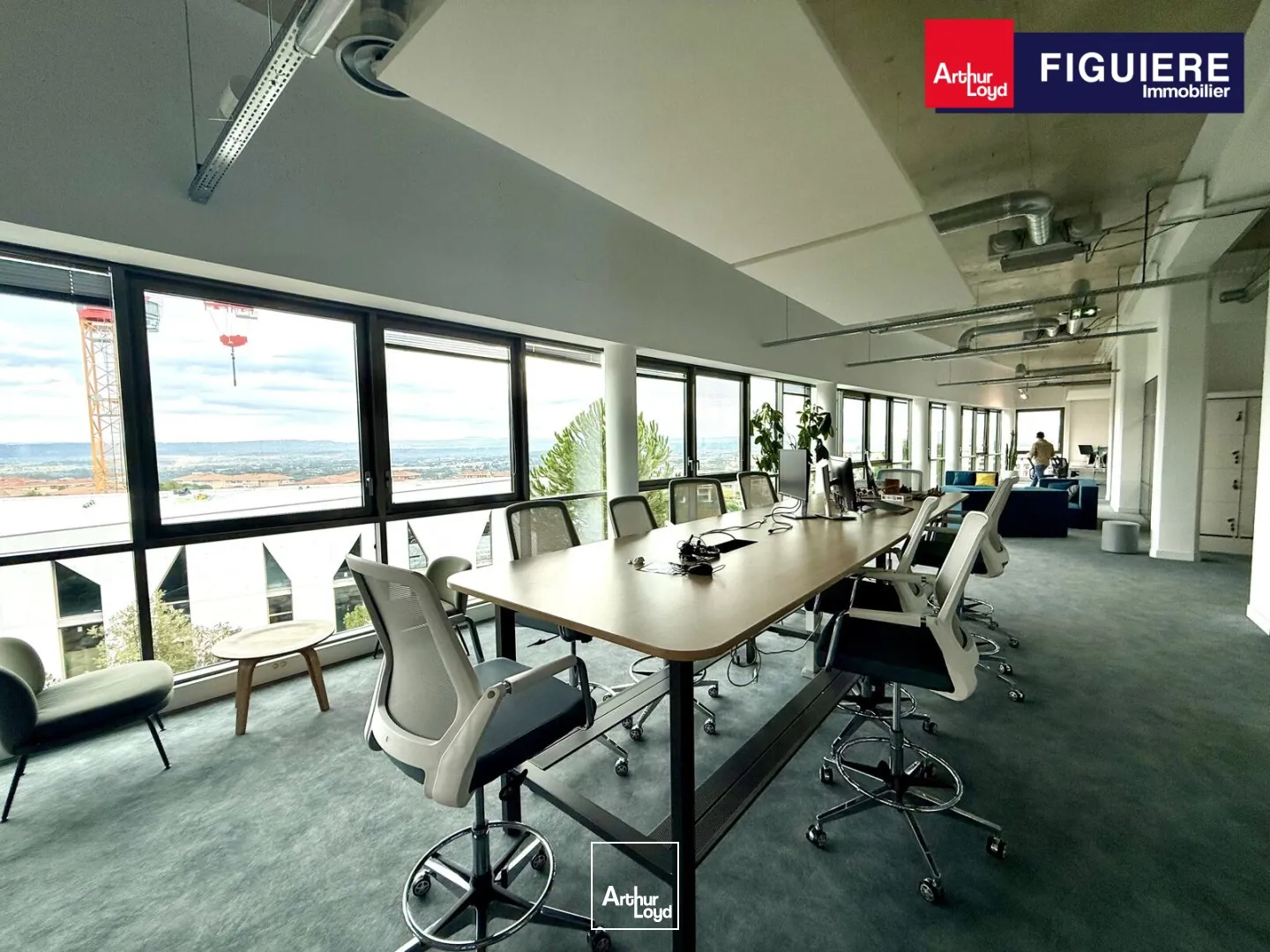 BUREAUX DE TRES BON STANDING AVEC TERRASSE A LOUER SUR LA DURANNE. VUE EXCEPTIONNELLE