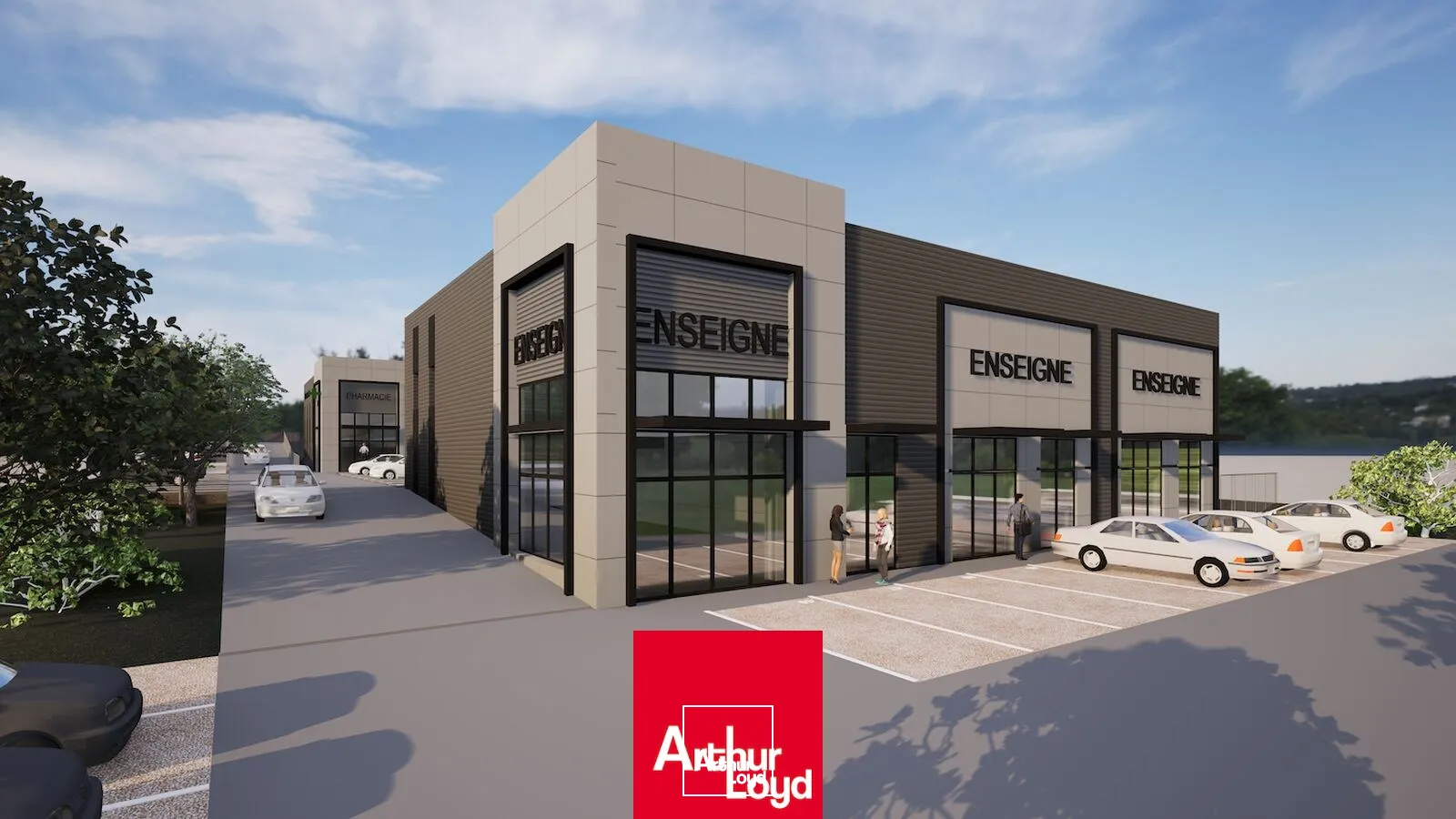 À VENDRE : 3 Lots commerciaux de 229 m² et 235 m² et 2 Locaux d'activités de 205 m² et 207 m², au coeur d'un village d'entreprises NEUF livré T1&nbsp;2027 dont une pharmacie prévue...