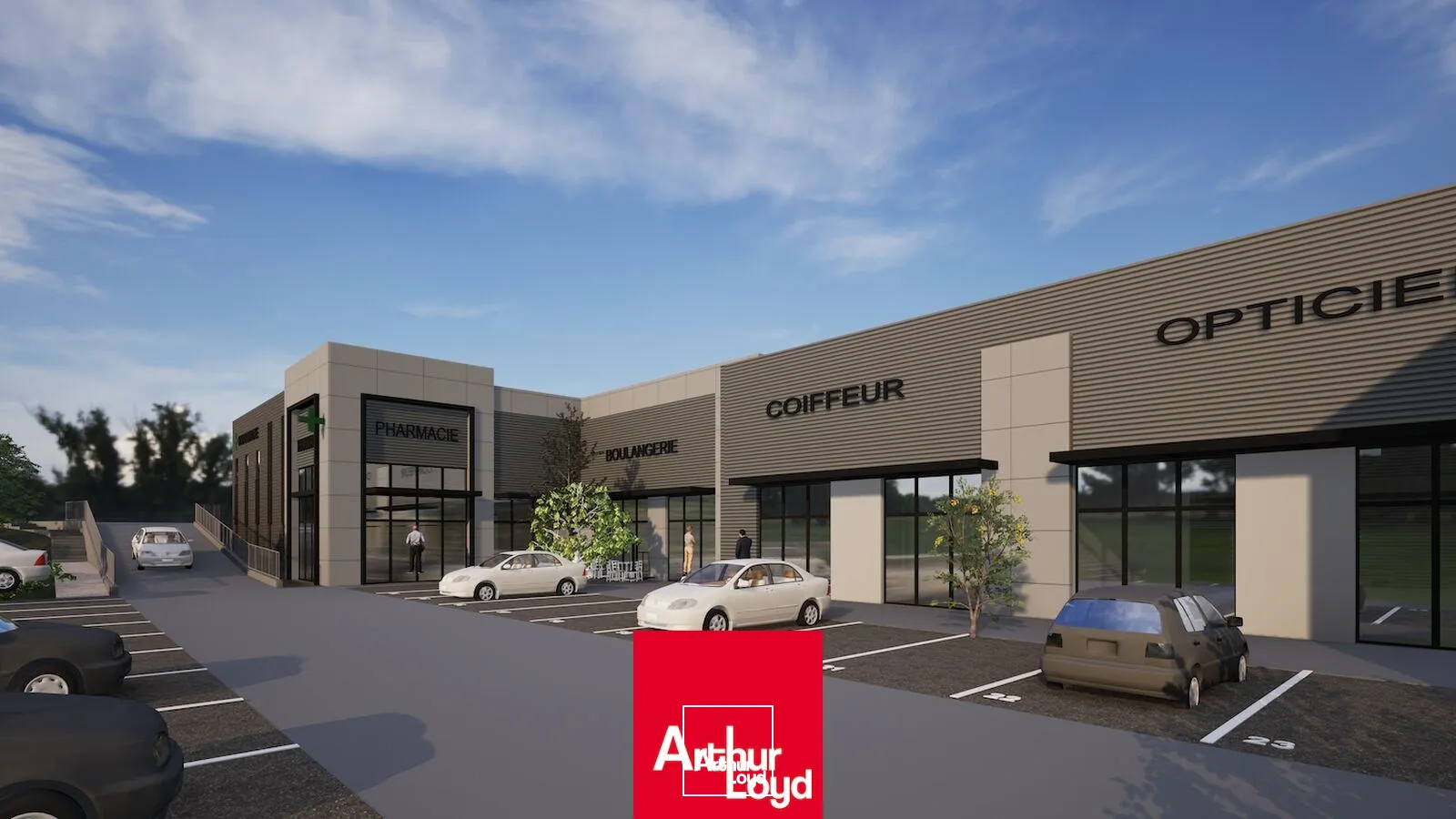 À VENDRE : 3 Lots commerciaux de 229 m² et 235 m² et 2 Locaux d'activités de 205 m² et 207 m², au coeur d'un village d'entreprises NEUF livré T1&nbsp;2027 dont une pharmacie prévue...