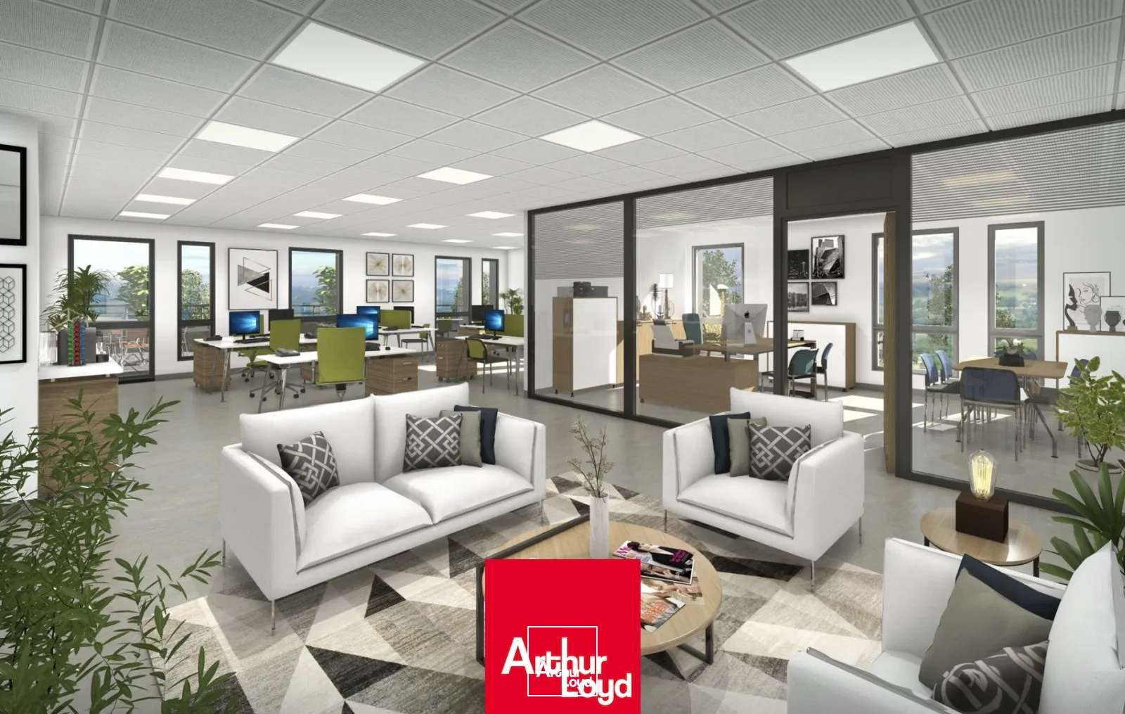 Différentes surfaces de bureaux à louer, à Gleizé, au coeur de la ZAC d'Epinay