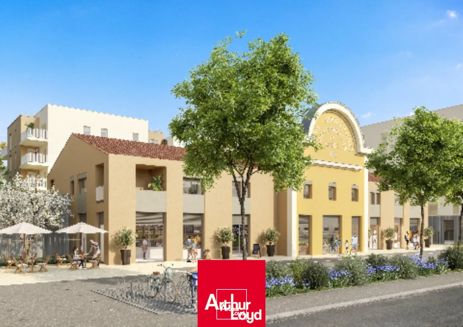 Commerces disponibles à la location ou à la vente à Gleizé (69400), donnant sur la route de Tarare.