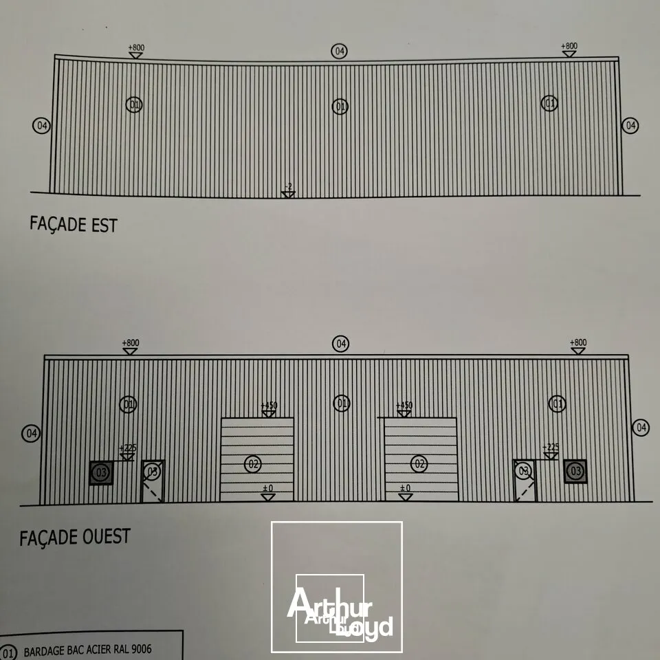 Local d'activité neuf de 400 m² divisible  ZAC Fourneault à Brive-la-Gaillarde - Accès rapide A20