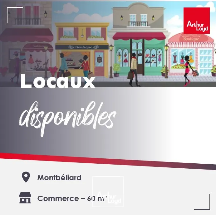Local commercial 60m2 Montbéliard