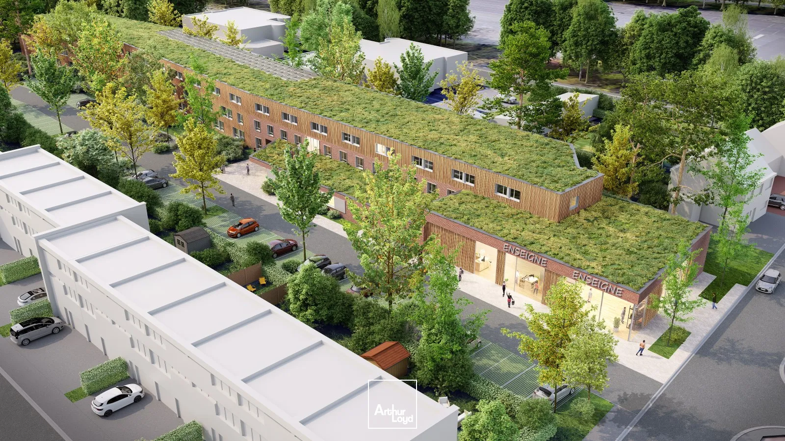 À louer : Local commercial neuf 396 m² - Quartier résidentiel à Villeneuve d'AscqDisponible à la vente 