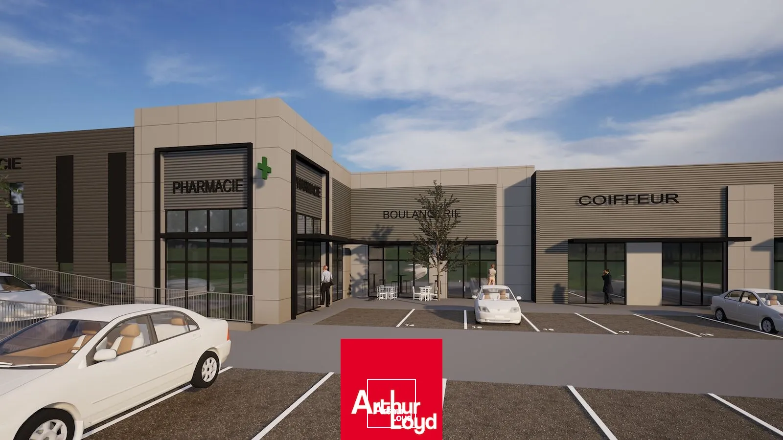 À VENDRE : Lot commercial au coeur d'un village d'entreprises NEUF livré T1&nbsp;2027 dont une pharmacie prévue en entrée de parc à Frans