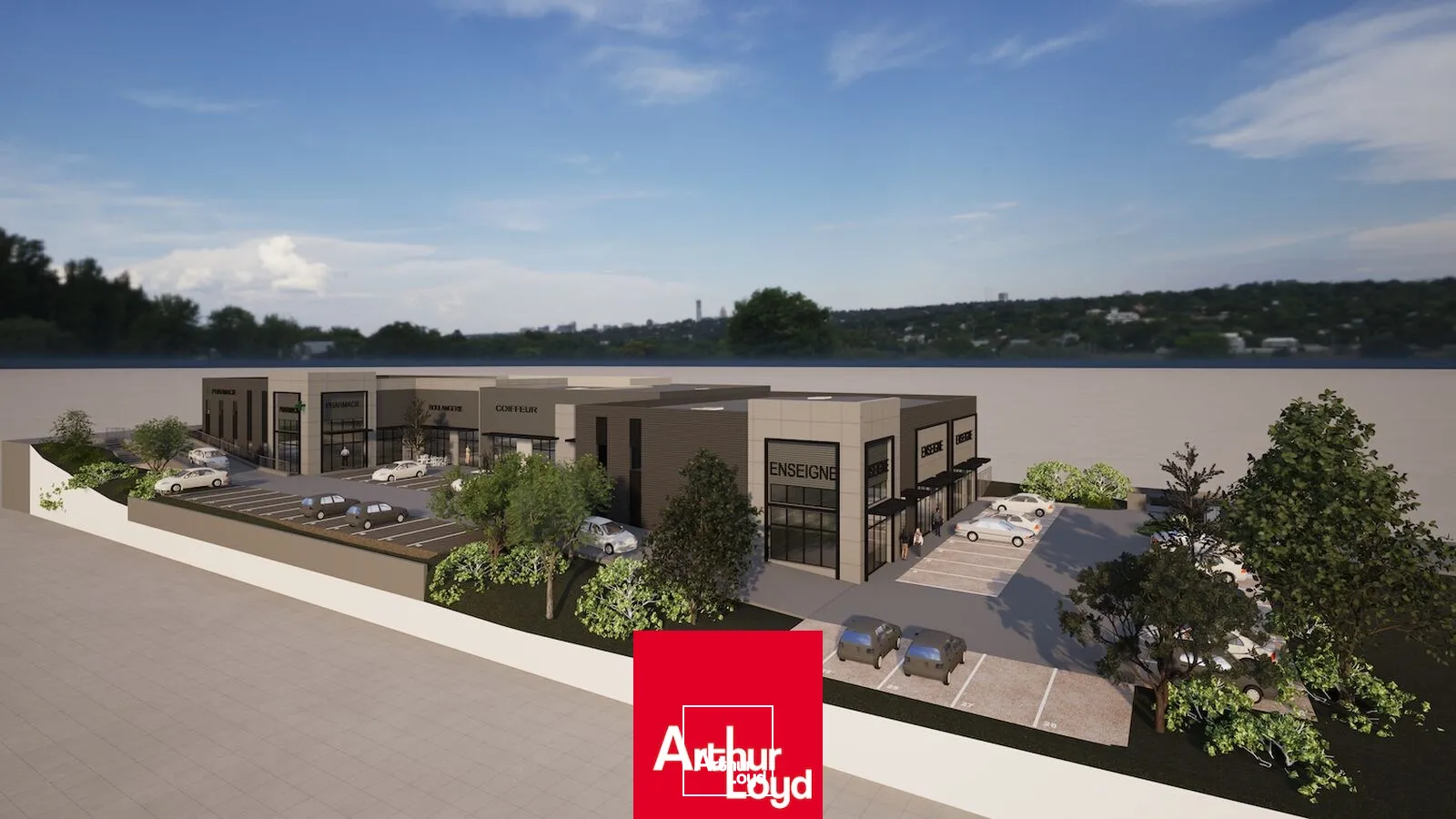 À VENDRE : Lot commercial au coeur d'un village d'entreprises NEUF livré T1&nbsp;2027 dont une pharmacie prévue en entrée de parc à Frans