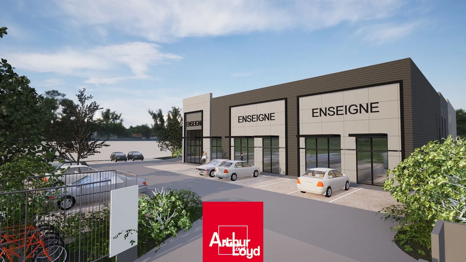 À VENDRE : Lot commercial au coeur d'un village d'entreprises NEUF livré T1&nbsp;2027 dont une pharmacie prévue en entrée de parc à Frans