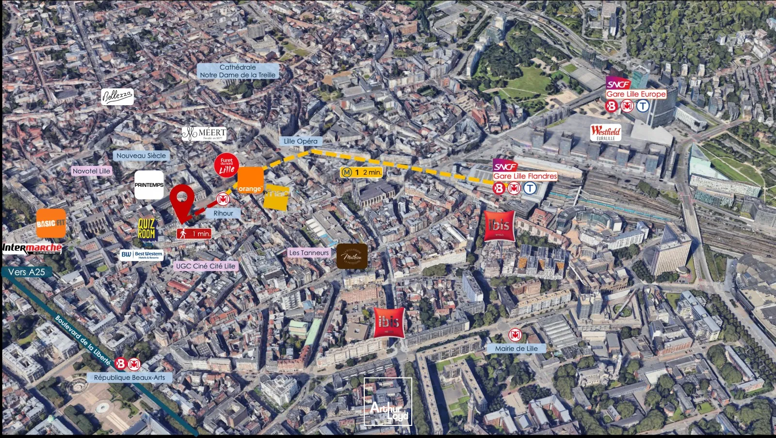 Bureaux - Location - LILLE - 59000 - 2983.5-2983.5 - 7615349