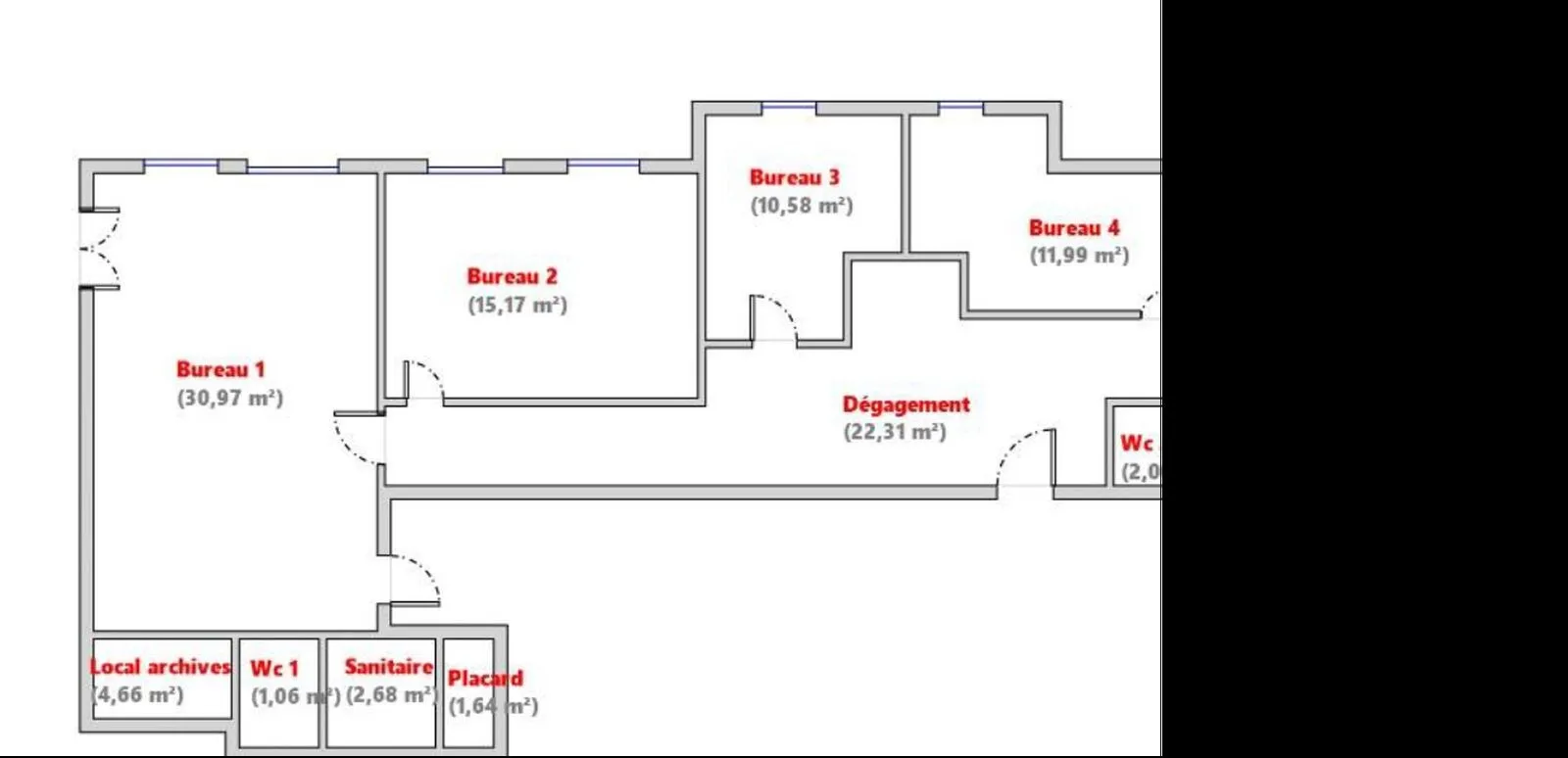 Bureaux - Location - LYON - 69001 - 116.7-116.7 - 7624970