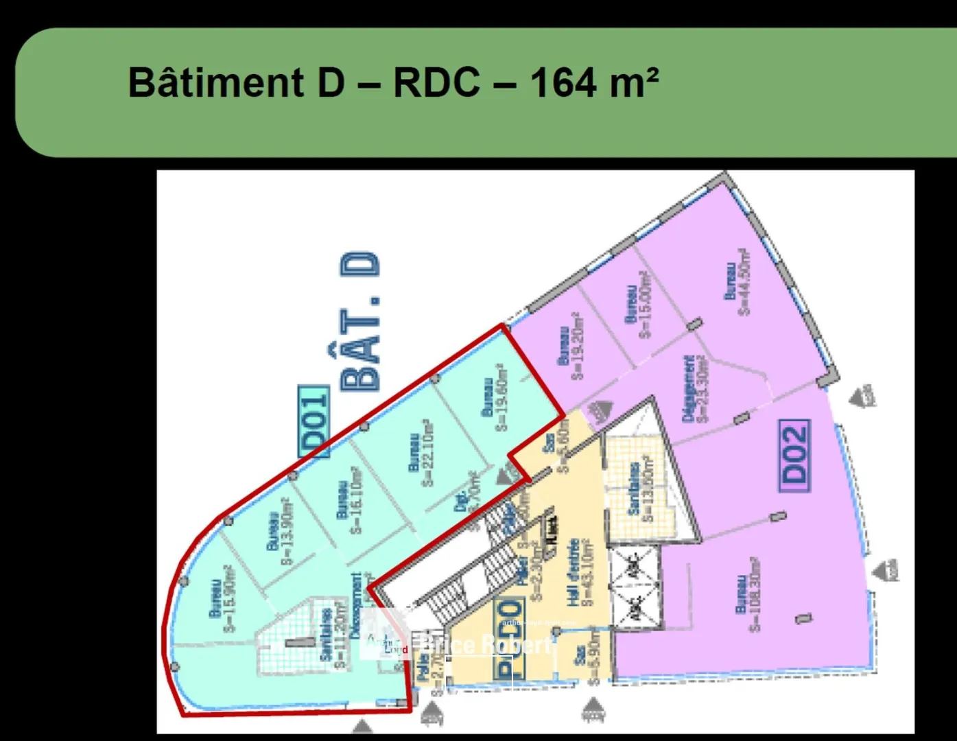 Bureaux - Location - LYON - 69009 - 164-1955.4 - 7677066