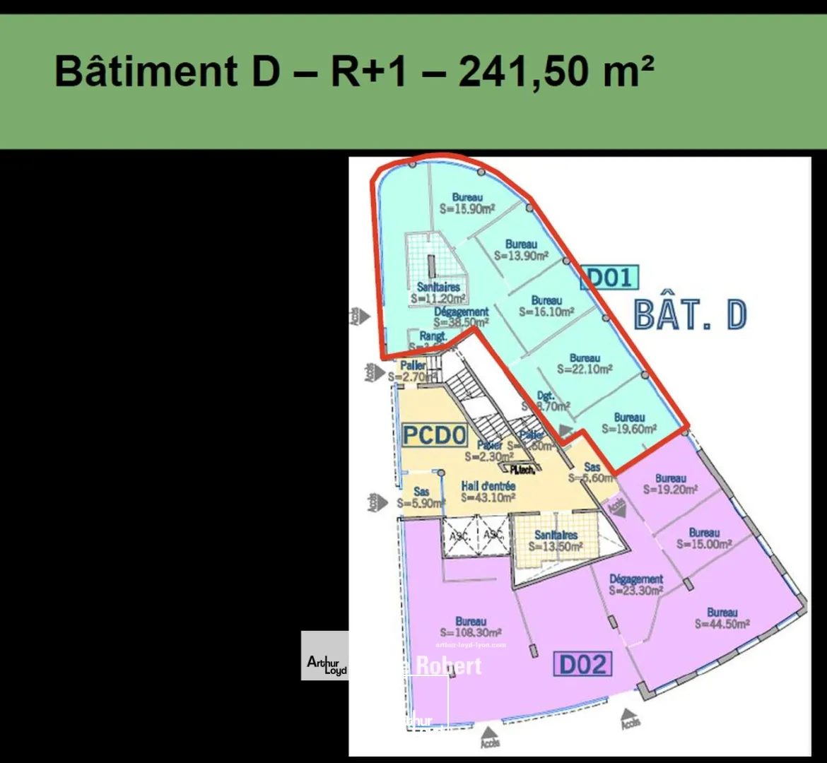 Bureaux - Location - LYON - 69009 - 164-1955.4 - 7677067