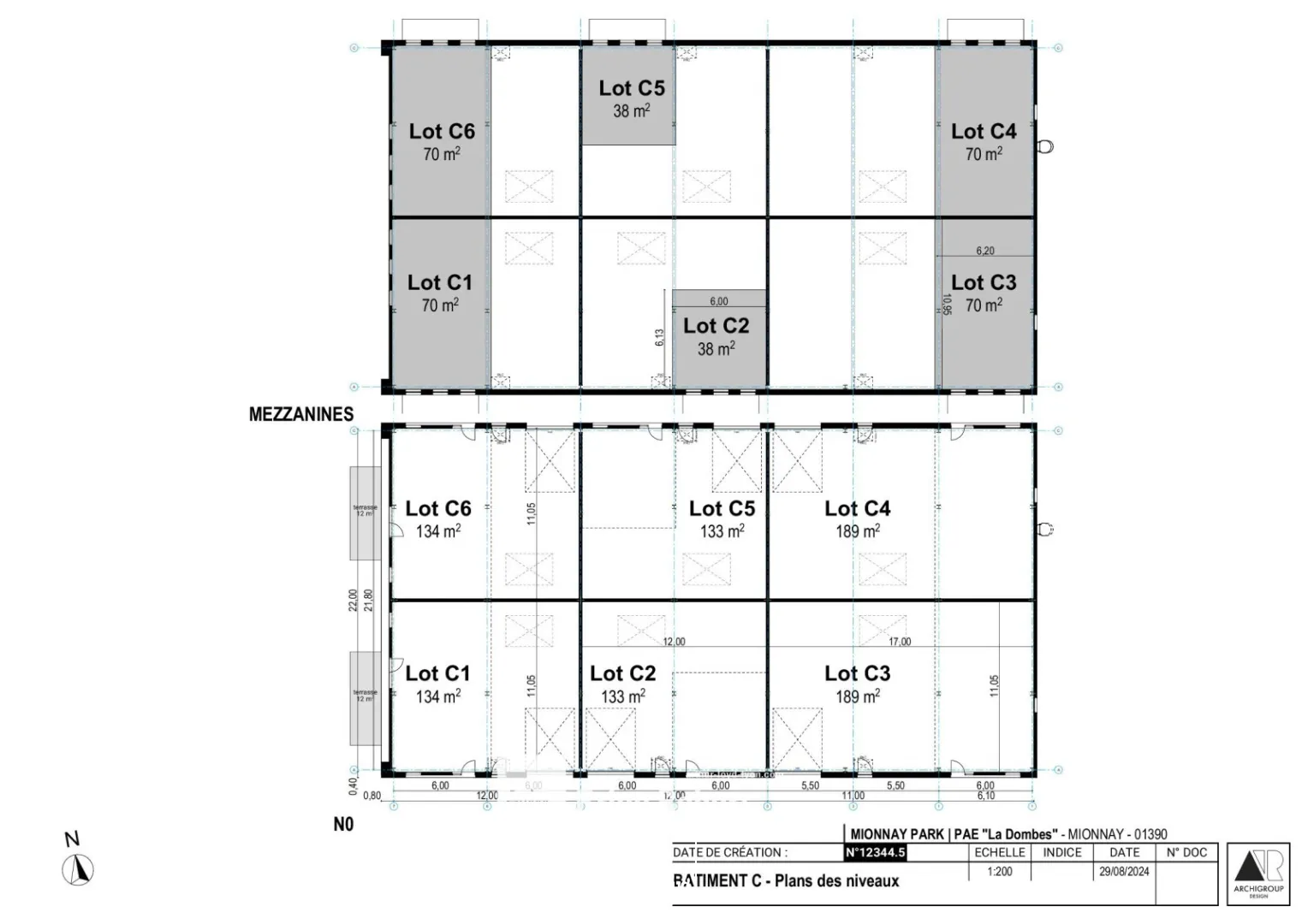 Locaux d'activité & Entrepôts - Vente - MIONNAY - 01390 - 259-259 - 7677909