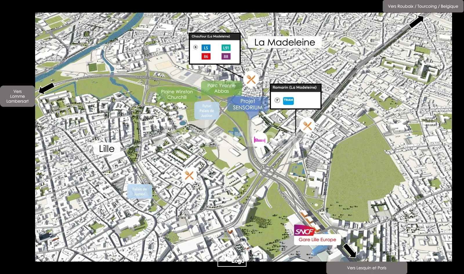 Bureaux - Location - LA MADELEINE - 59110 - 520-8019 - 7719320