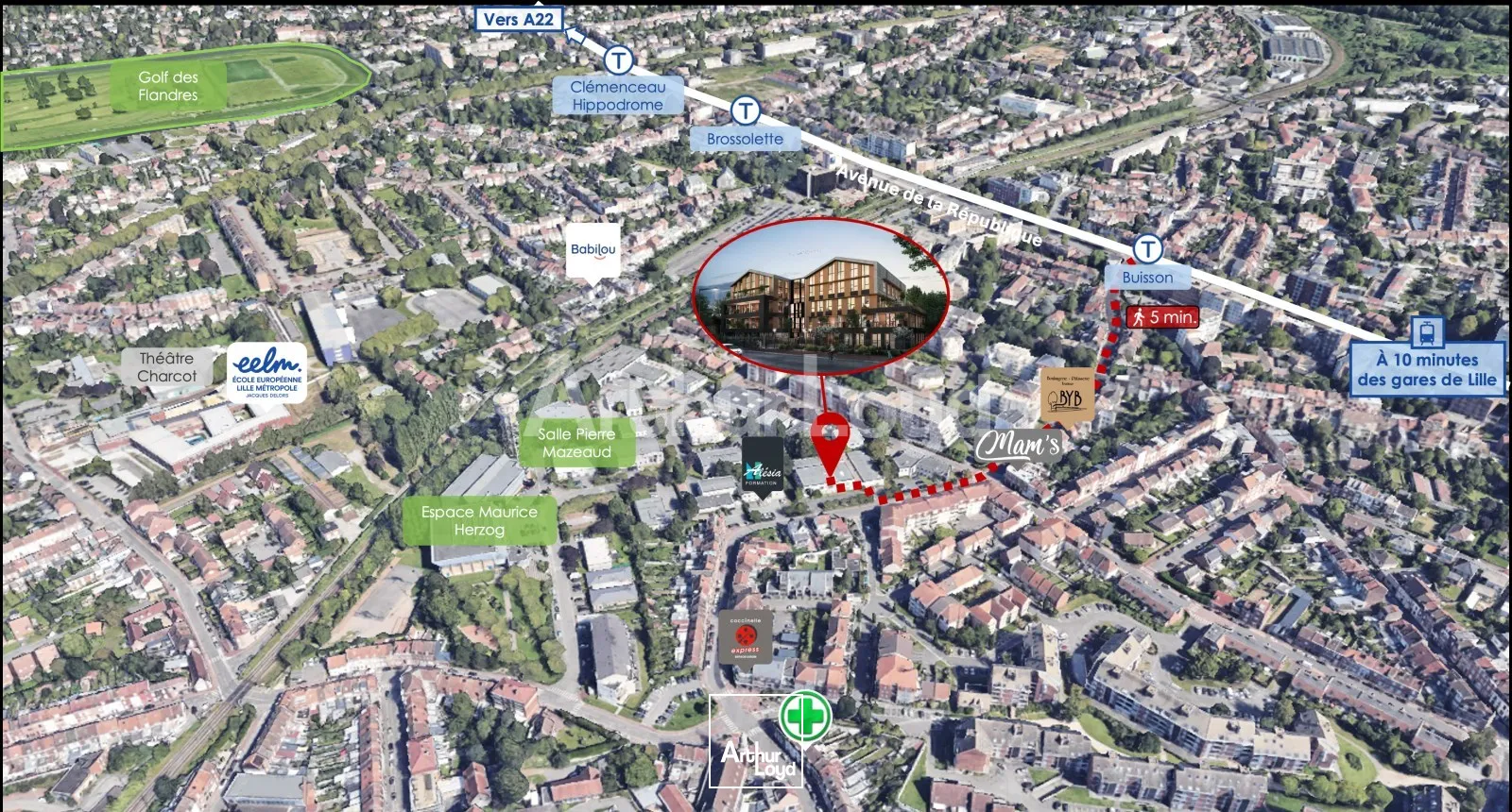 Bureaux - Vente - MARCQ EN BAROEUL - 59700 - 350-3500 - 7719423