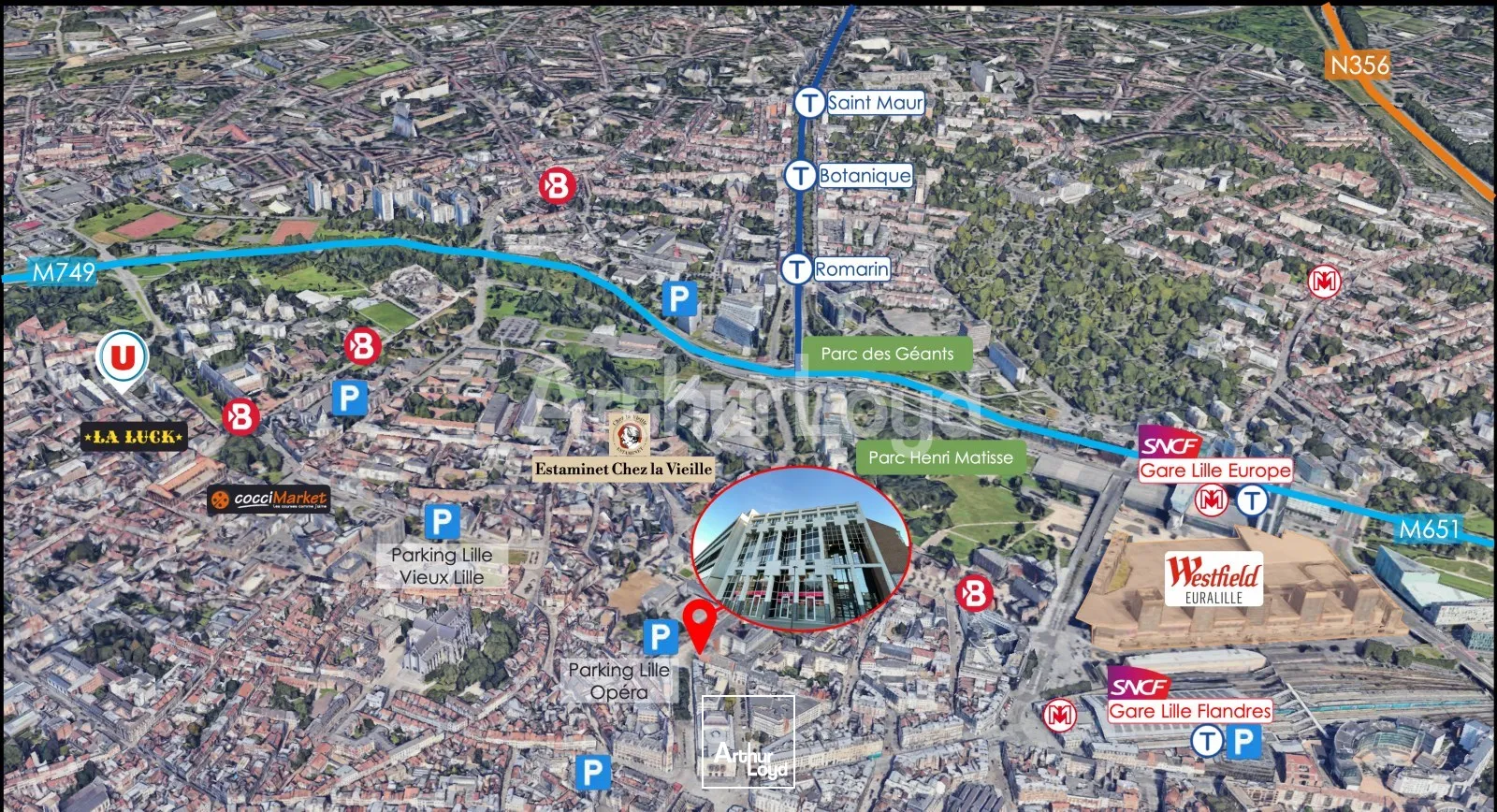 Bureaux - Vente - LILLE - 59000 - 262.4-262.4 - 7722556
