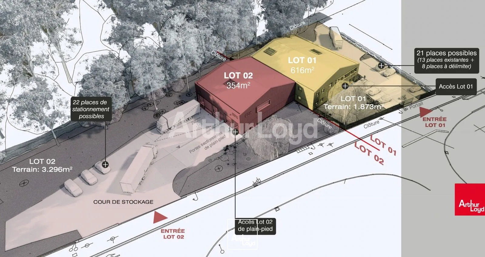 Locaux d'activité & Entrepôts - Vente - LESQUIN - 59810 - 354-970 - 7724410