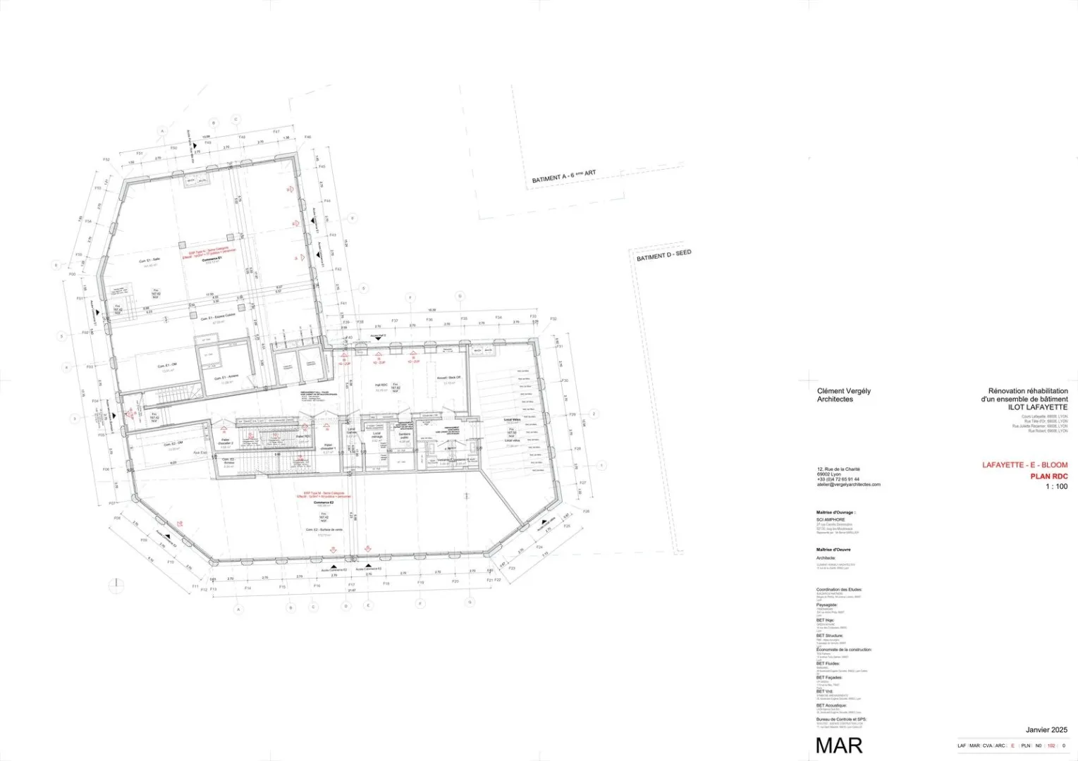 Locaux commerciaux - Location - LYON - 69006 - 195.88-429 - 7727174