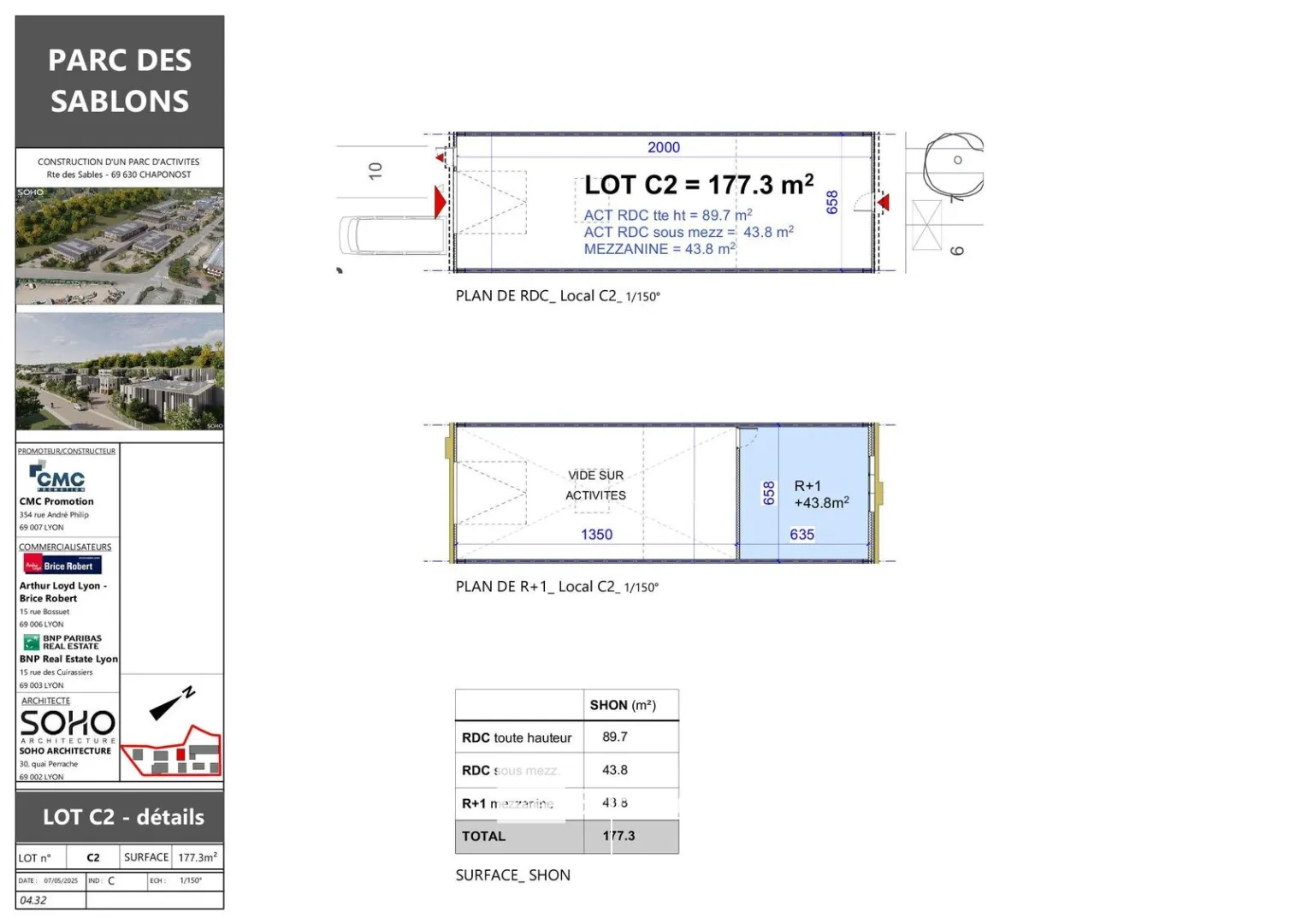 Locaux d'activité & Entrepôts - Vente - CHAPONOST - 69630 - 177.3-177.3 - 7732047