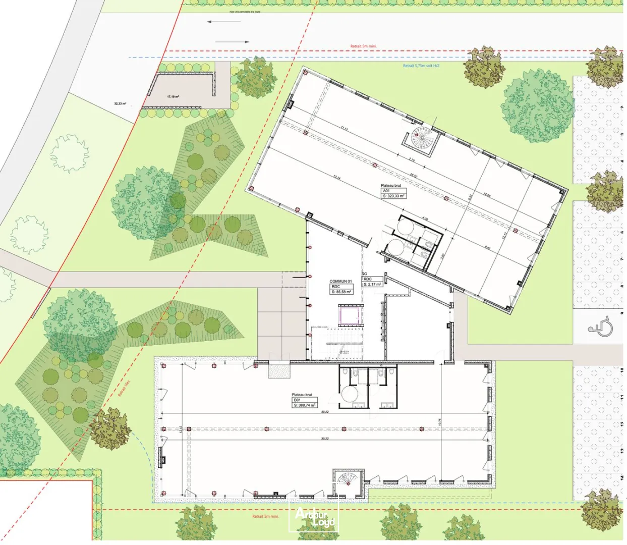 Bureaux - Vente - SAINT MARTIN DU VIVIER - 76160 - 322.68-1864.18 - 7738309