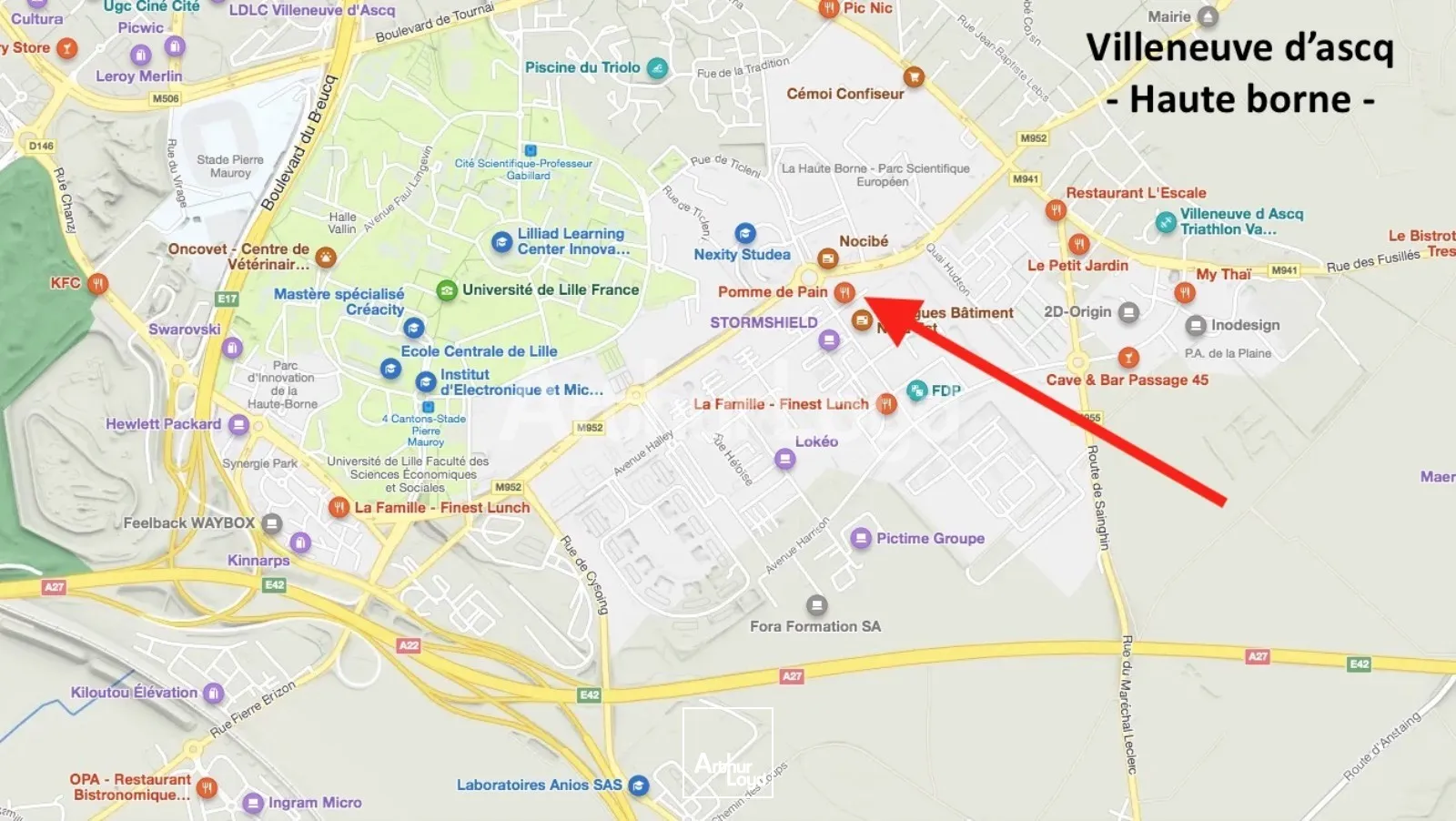 Locaux commerciaux - Location - VILLENEUVE D'ASCQ - 59650 - 197.68-197.68 - 7770112
