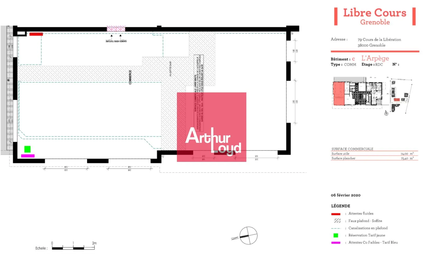 Locaux commerciaux - Location - GRENOBLE - 38100 - 76-300 - 7771886