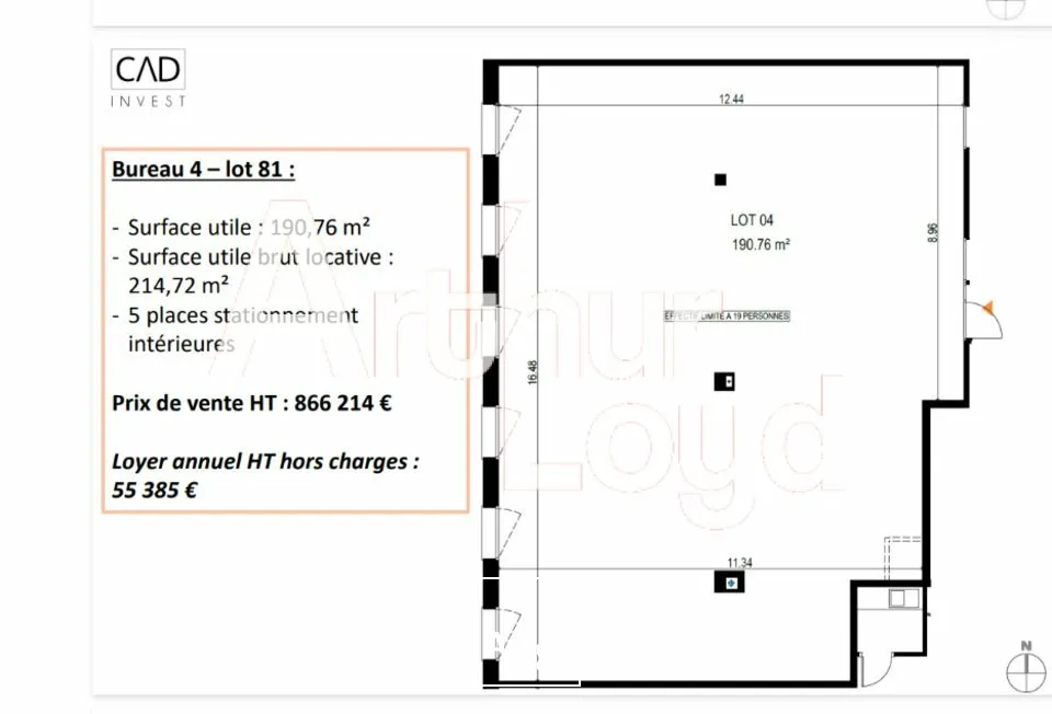 Bureaux - Location - ANNECY - 74940 - 214.72-214.72 - 7779833