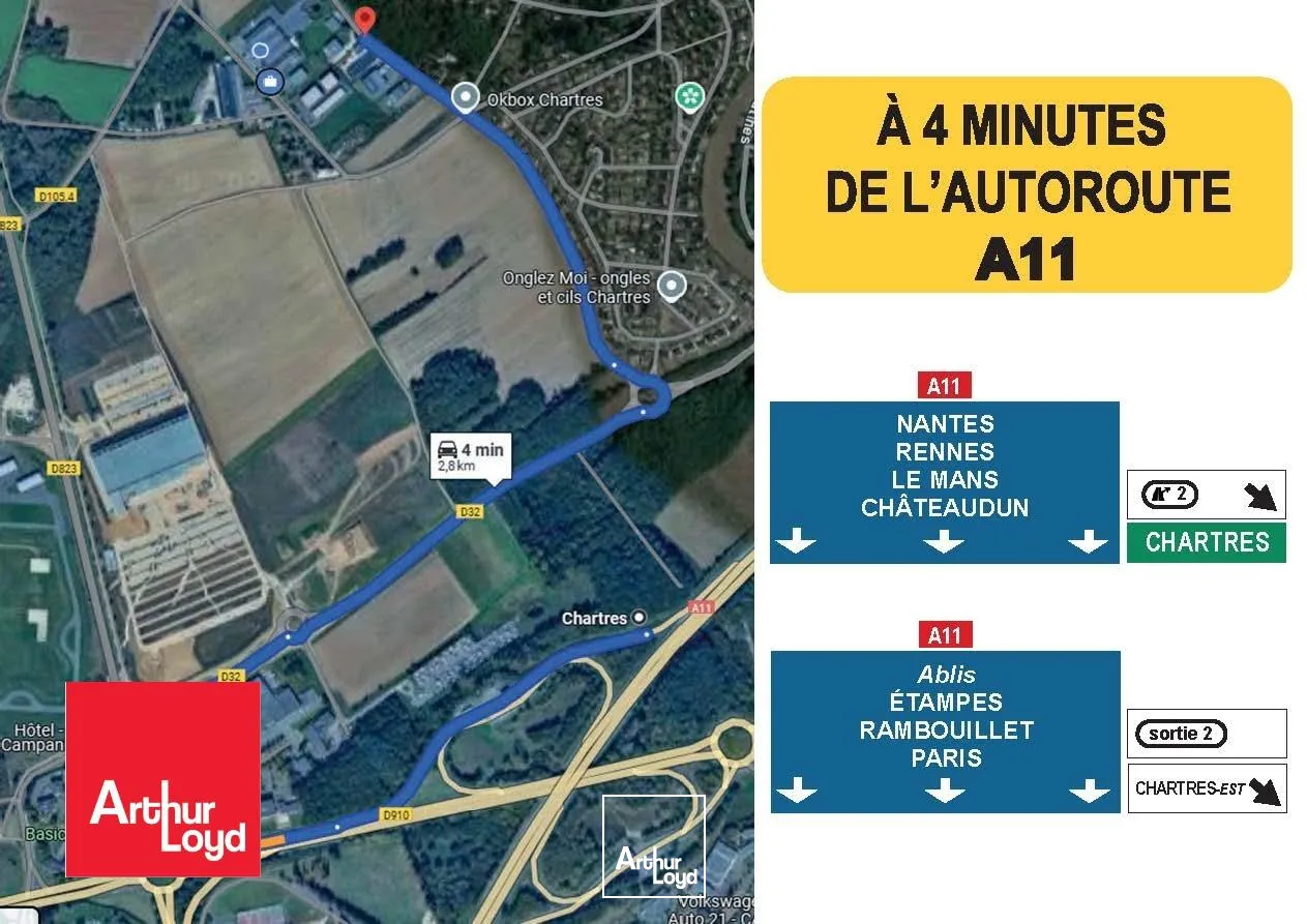 Locaux d'activité & Entrepôts - Location - GASVILLE OISÈME - 28300 - 432-432 - 7800785
