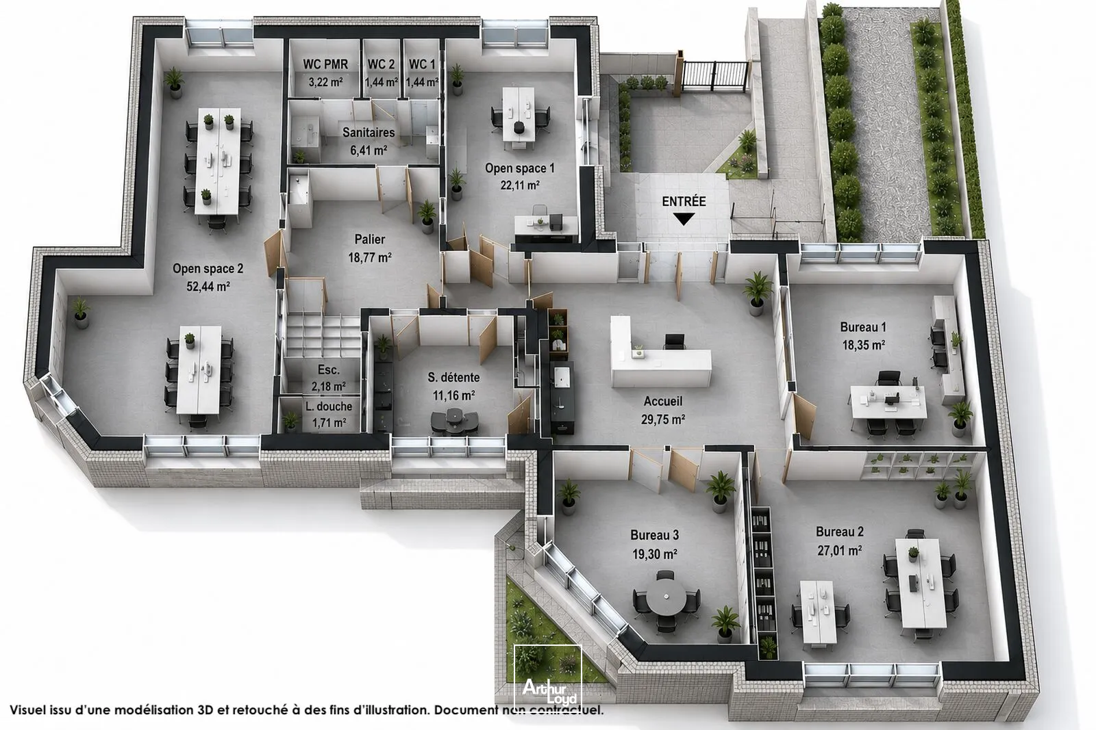 Bureaux - Location - SAINT JEAN DE BRAYE - 45800 - 323.64-323.64 - 7806028