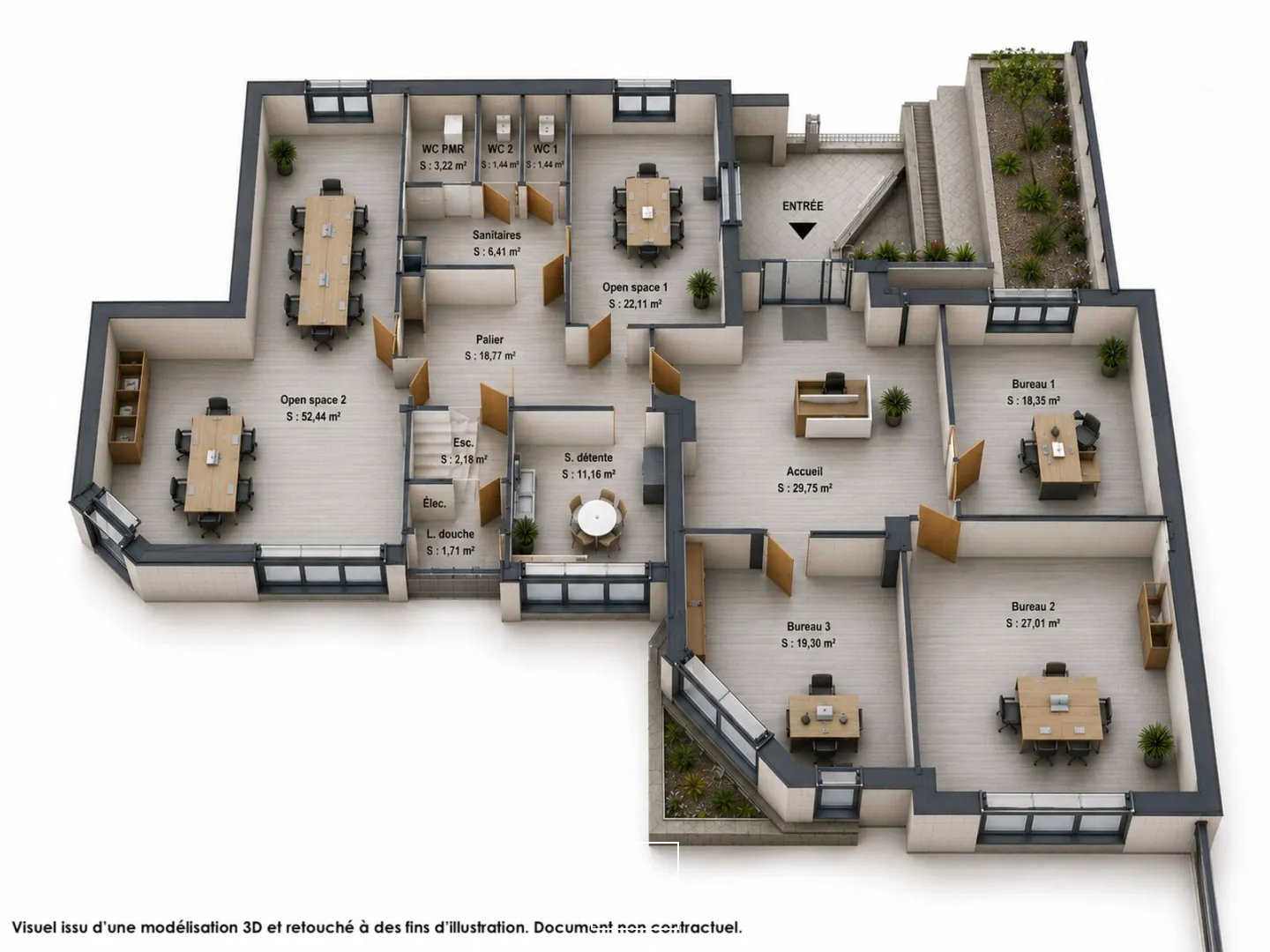 Bureaux - Location - SAINT JEAN DE BRAYE - 45800 - 323.64-323.64 - 7806029