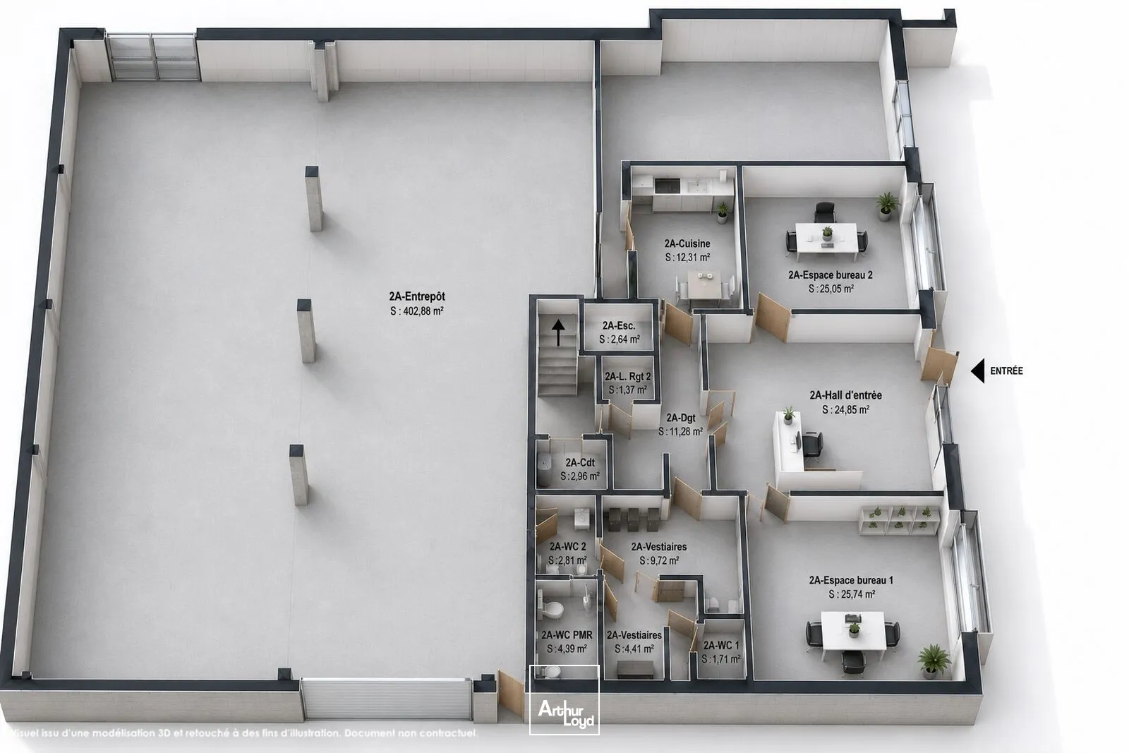 Locaux d'activité & Entrepôts - Location - SAINT JEAN DE BRAYE - 45800 - 689.44-689.44 - 7806037