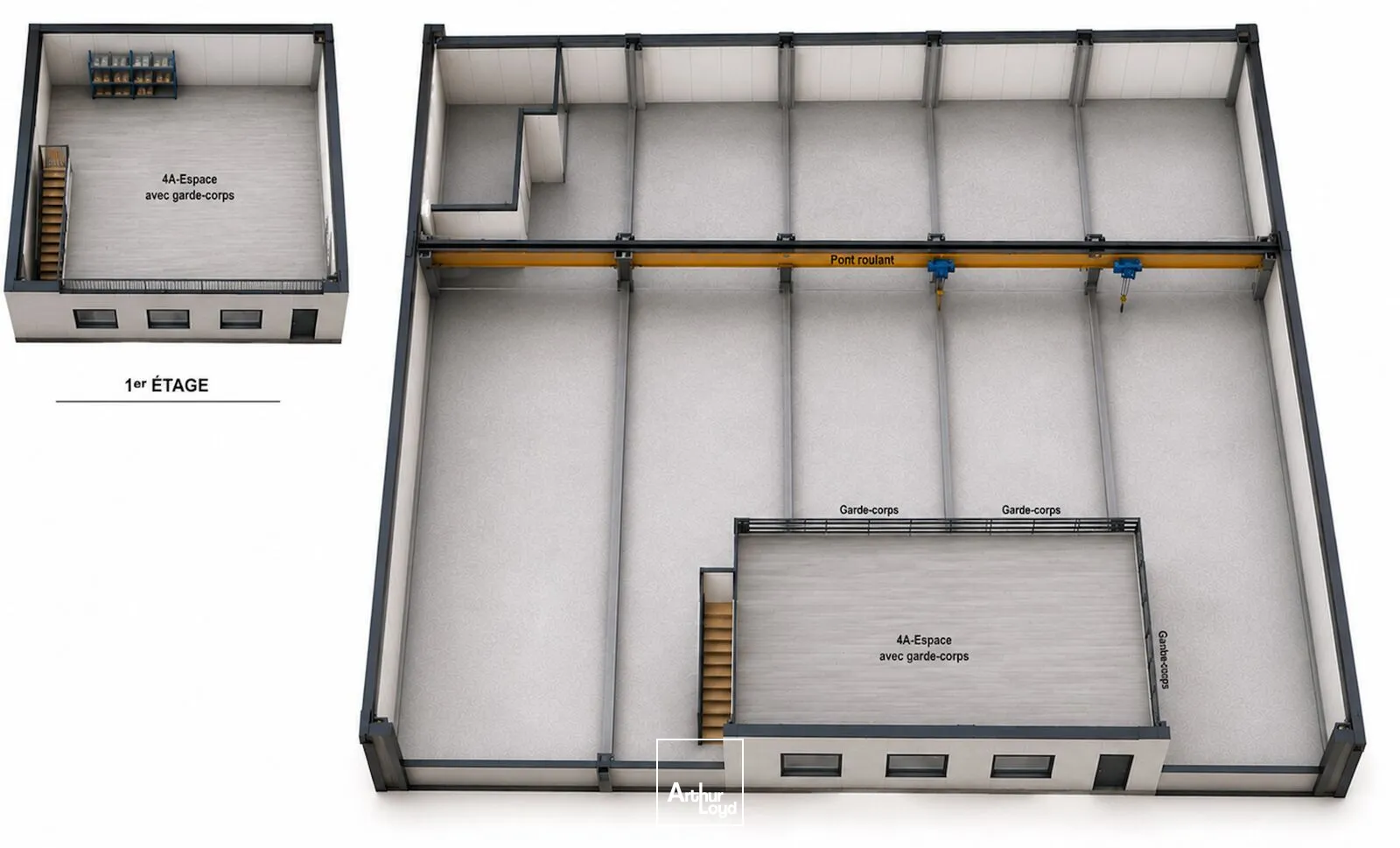 Locaux d'activité & Entrepôts - Location - SAINT JEAN DE BRAYE - 45800 - 823.72-823.72 - 7806073