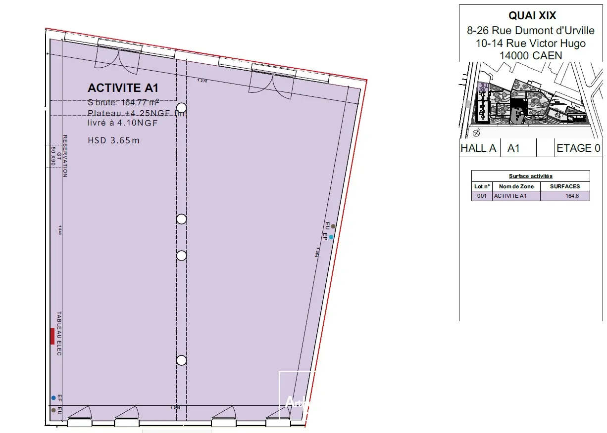 Locaux commerciaux - Location - CAEN - 14000 - 164.81-164.81 - 7807498