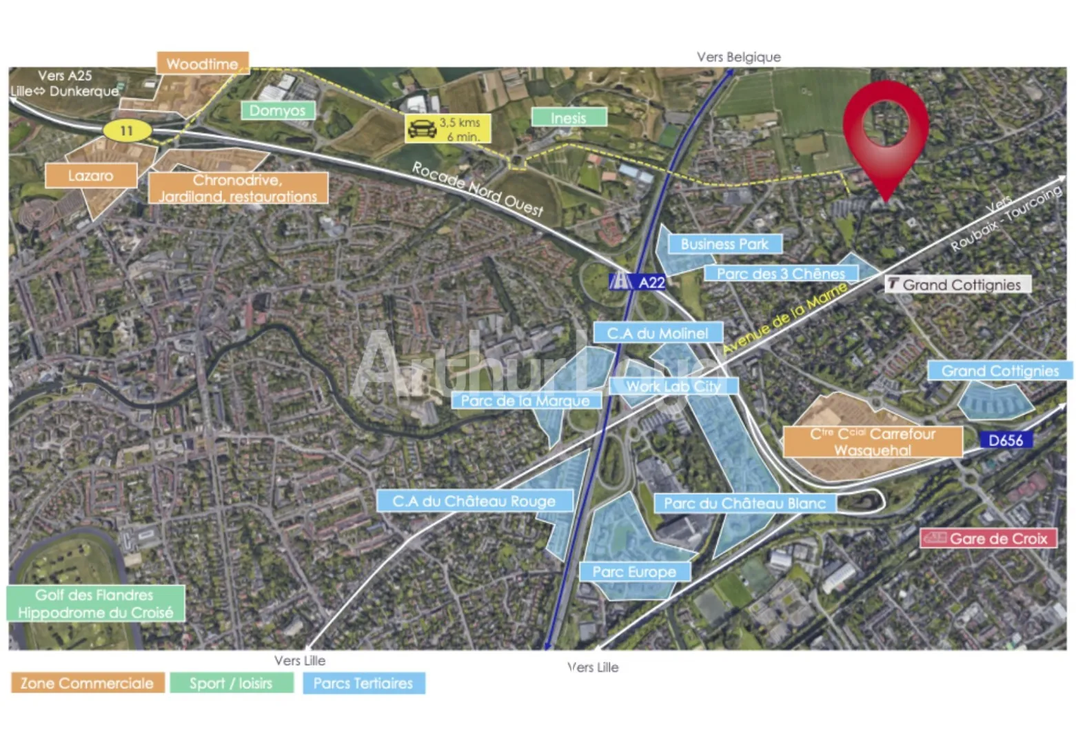 Bureaux - Location - MARCQ EN BAROEUL - 59700 - 2045-2045 - 7813978