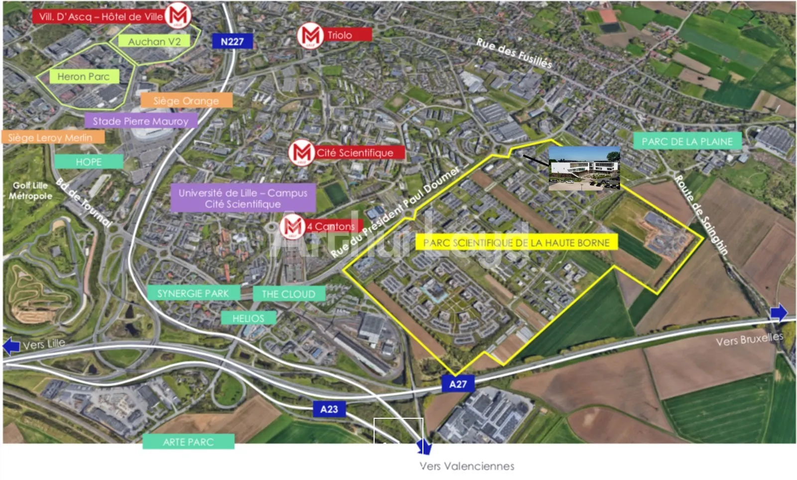 Bureaux - Location - VILLENEUVE D'ASCQ - 59650 - 406-406 - 7909627