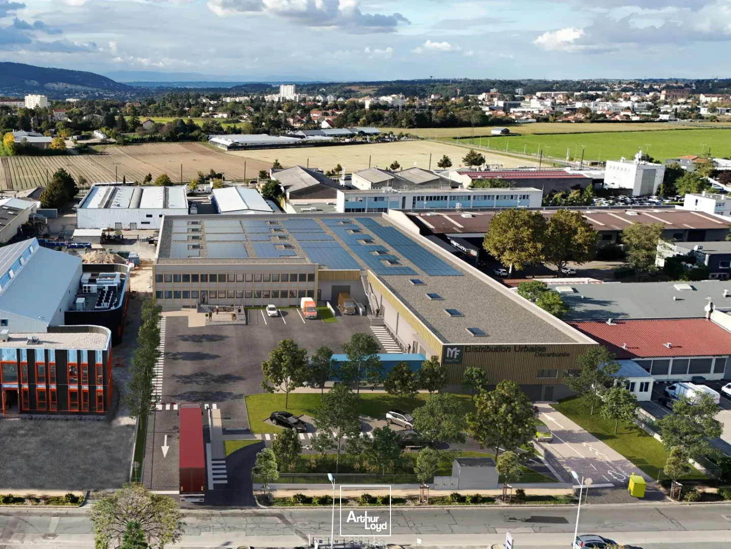 Exclusivité pour ATHUR LOYD LOGISTIQUE sur Caluire près de Lyon