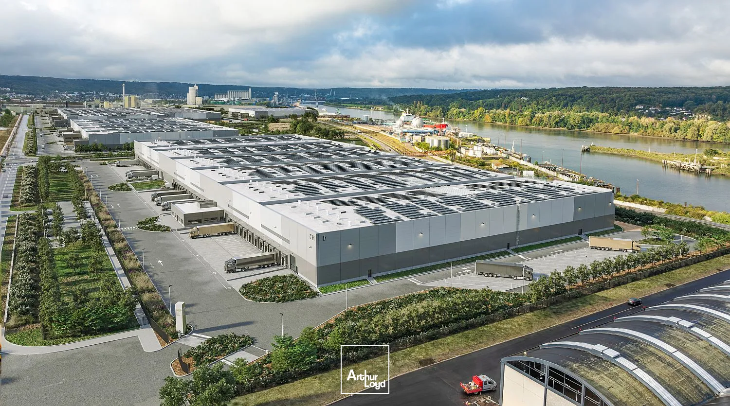 Plateforme logistique neuve à louer sur la commune de PETIT COURONNE