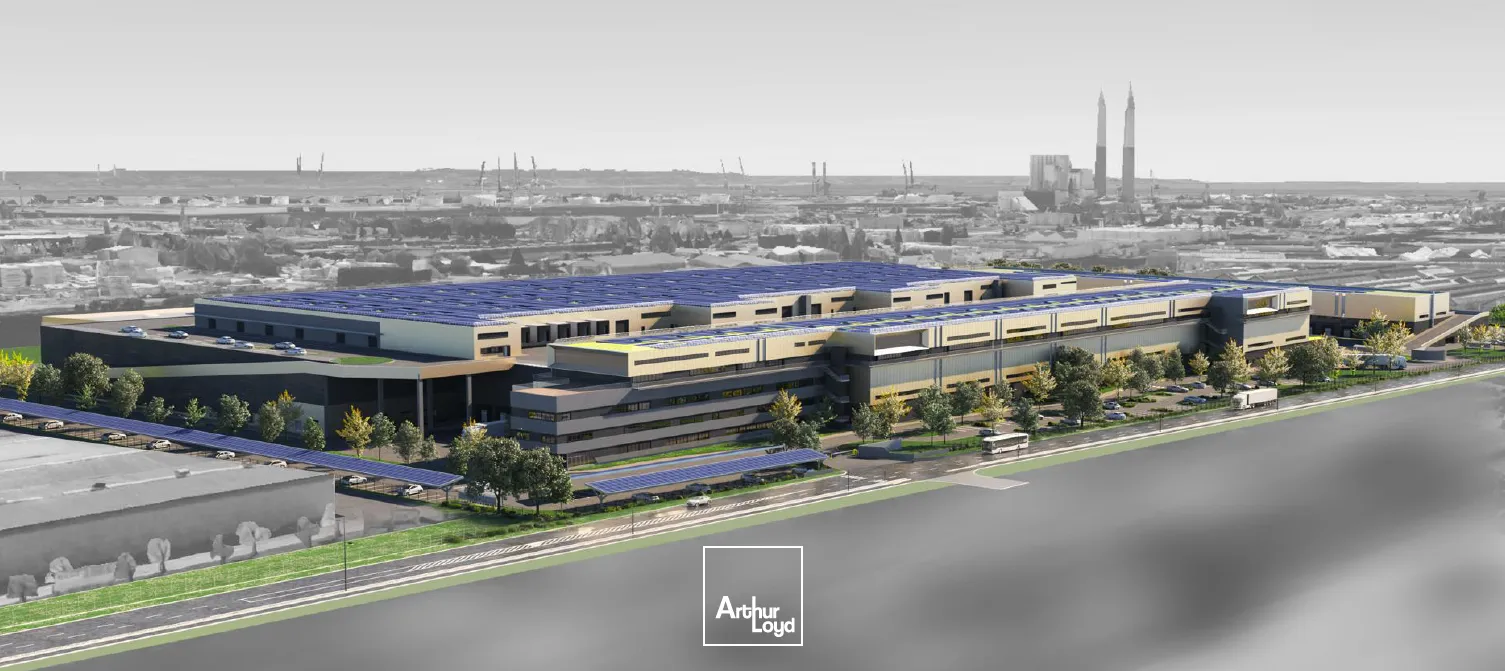 Vue aérienne plateforme logistique le Havre