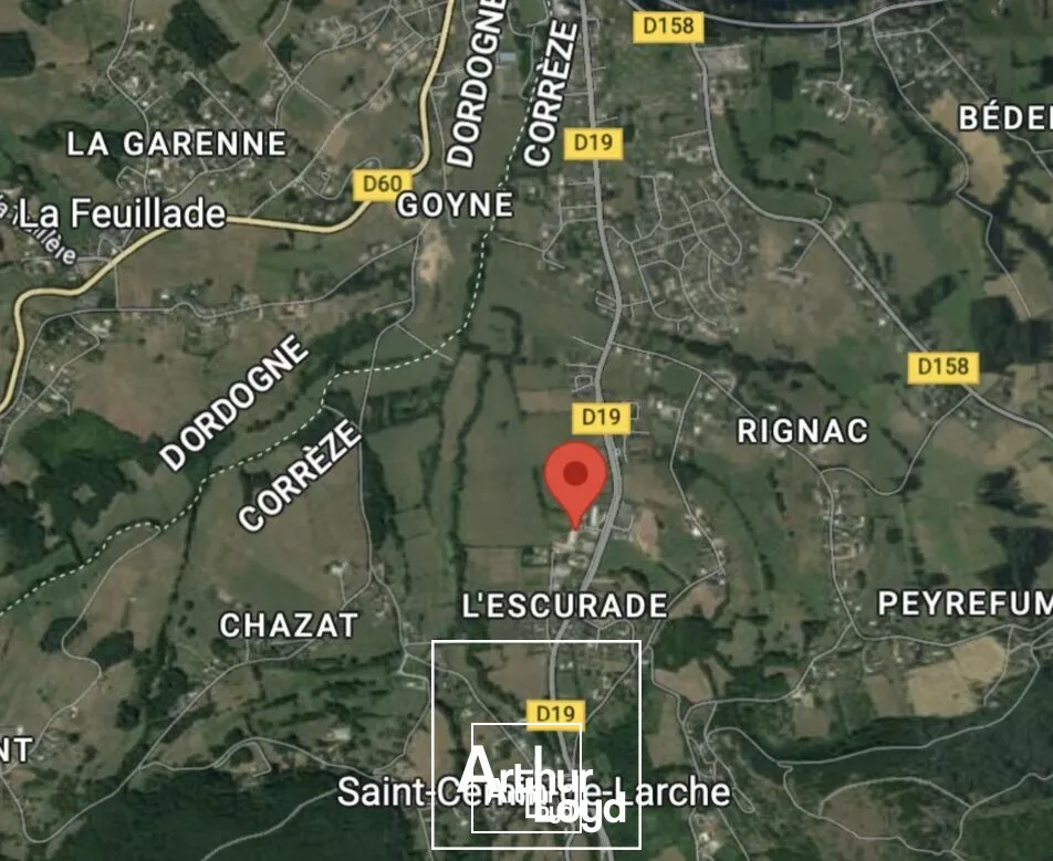 TERRAIN vente à SAINT CERNIN DE LARCHE 19600