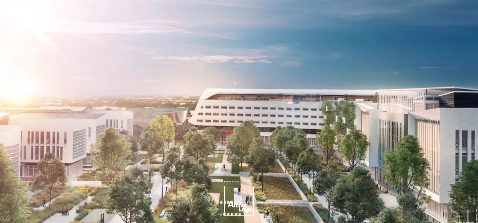 Plateaux de bureaux neufs et divisibles disponibles à la location à Mérignac au sein de l'opération du 45ème parallèle au pied de l'aéroport de Bordeaux-Mérignac