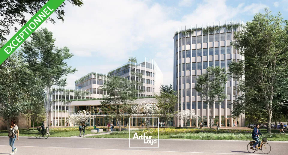 Valence basse ville, programme prestigieux de bureaux et commerce à la location.