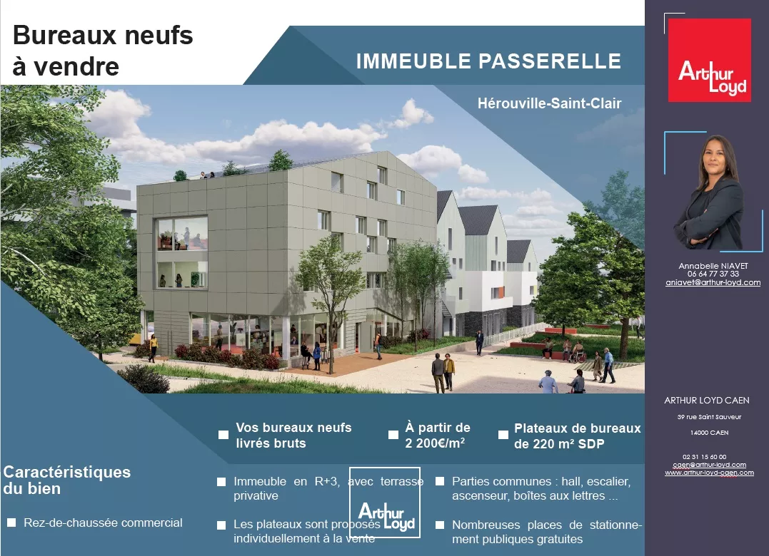IMMEUBLE NEUF A VENDRE - CAEN NORD 842M²